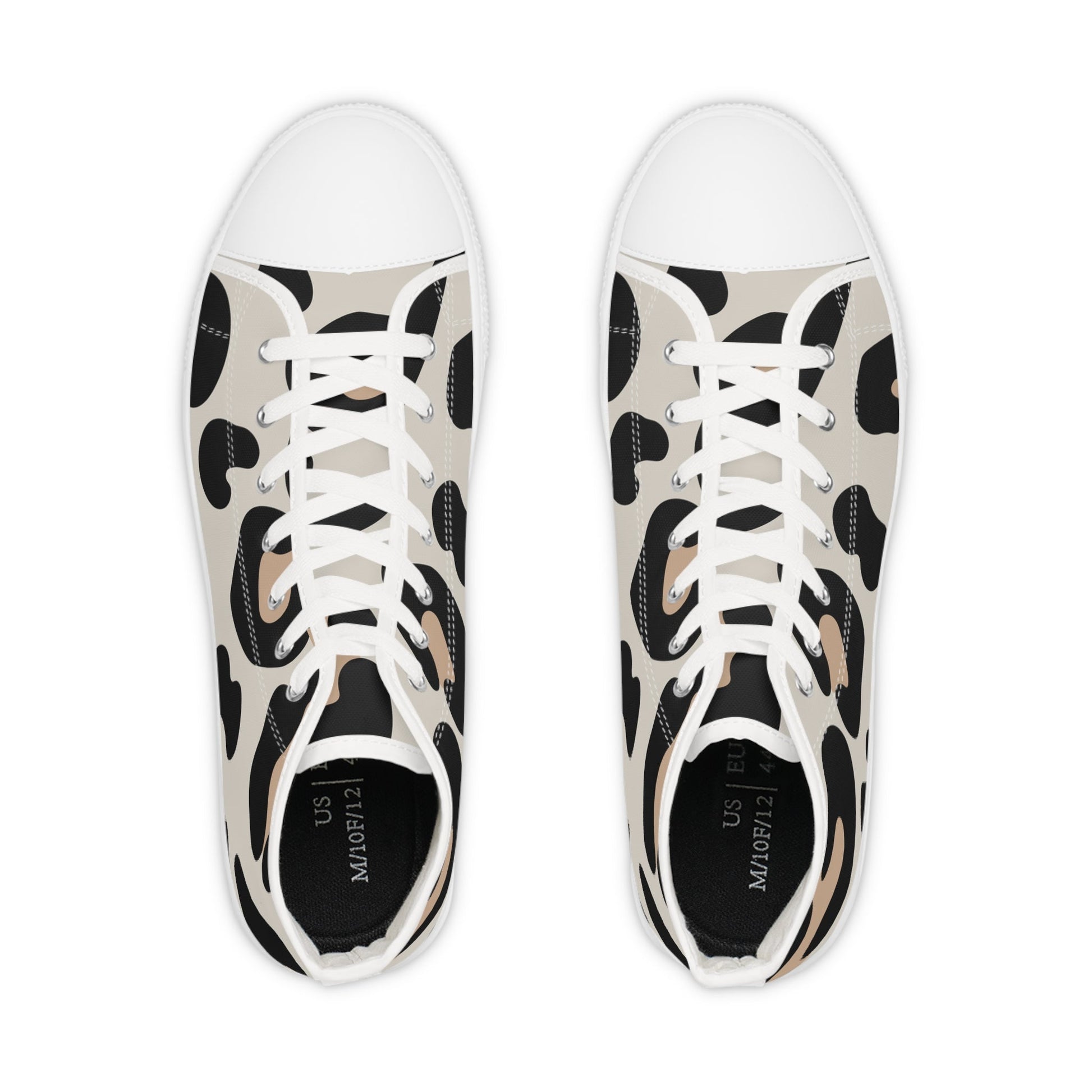 Abstract Animal Print High Top Sneakers, Artsulli - Art is Long, Life is Short, Shoes, , , , , , , 