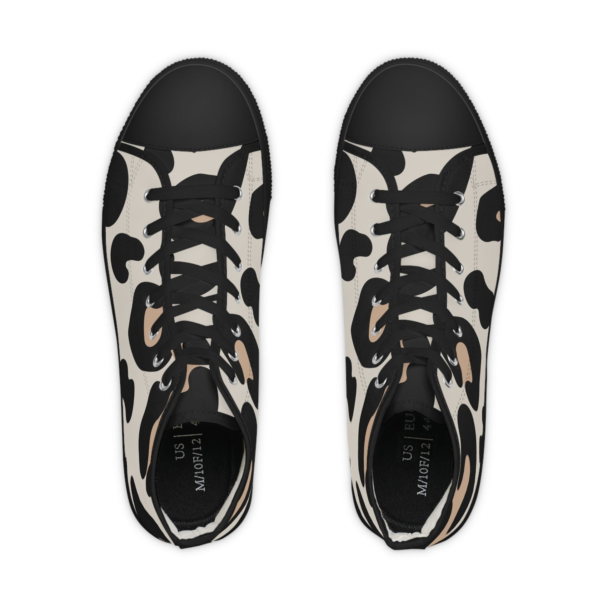 Abstract Animal Print High Top Sneakers, Artsulli - Art is Long, Life is Short, Shoes, , , , , , , 