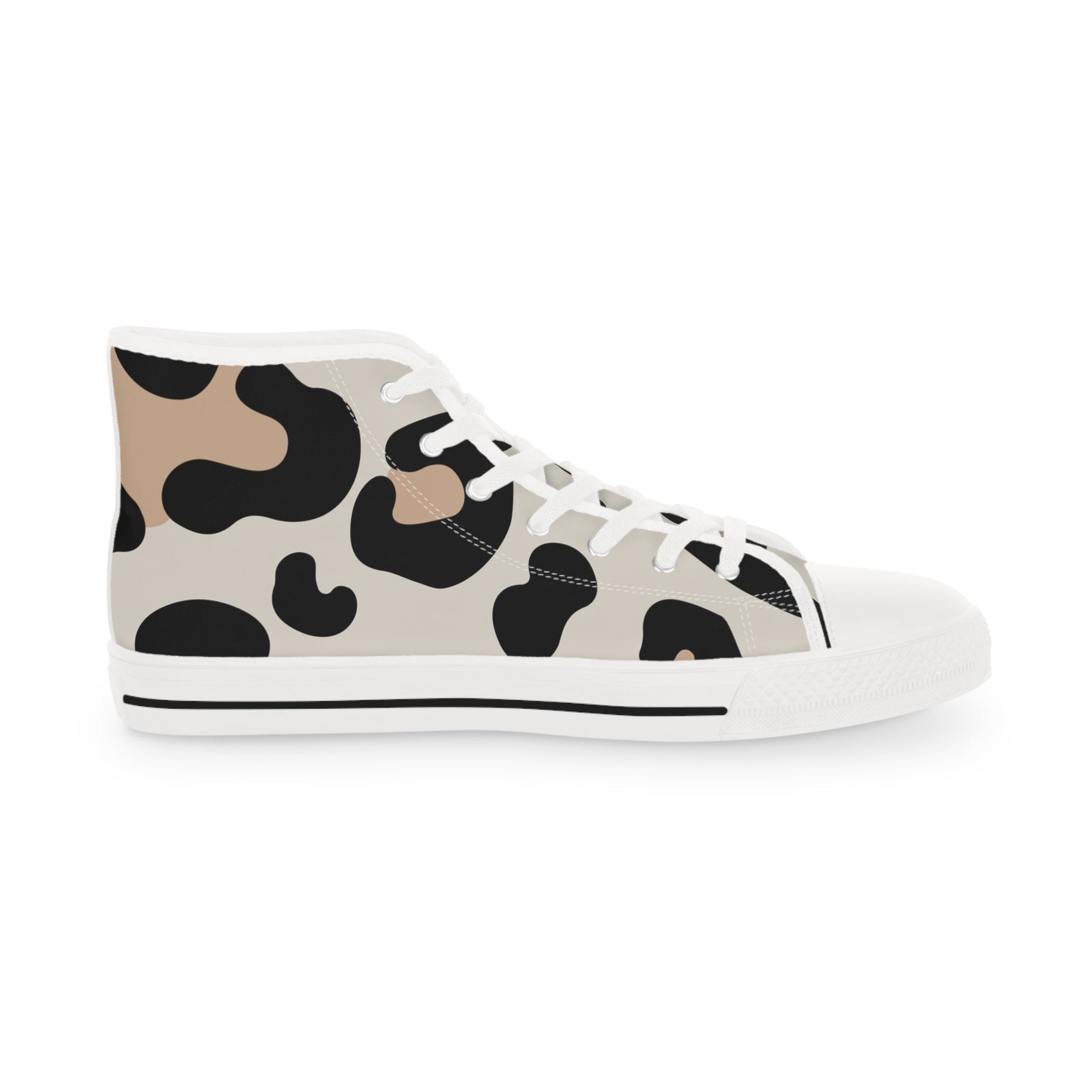 Abstract Animal Print High Top Sneakers, Artsulli - Art is Long, Life is Short, Shoes, , , , , , , 