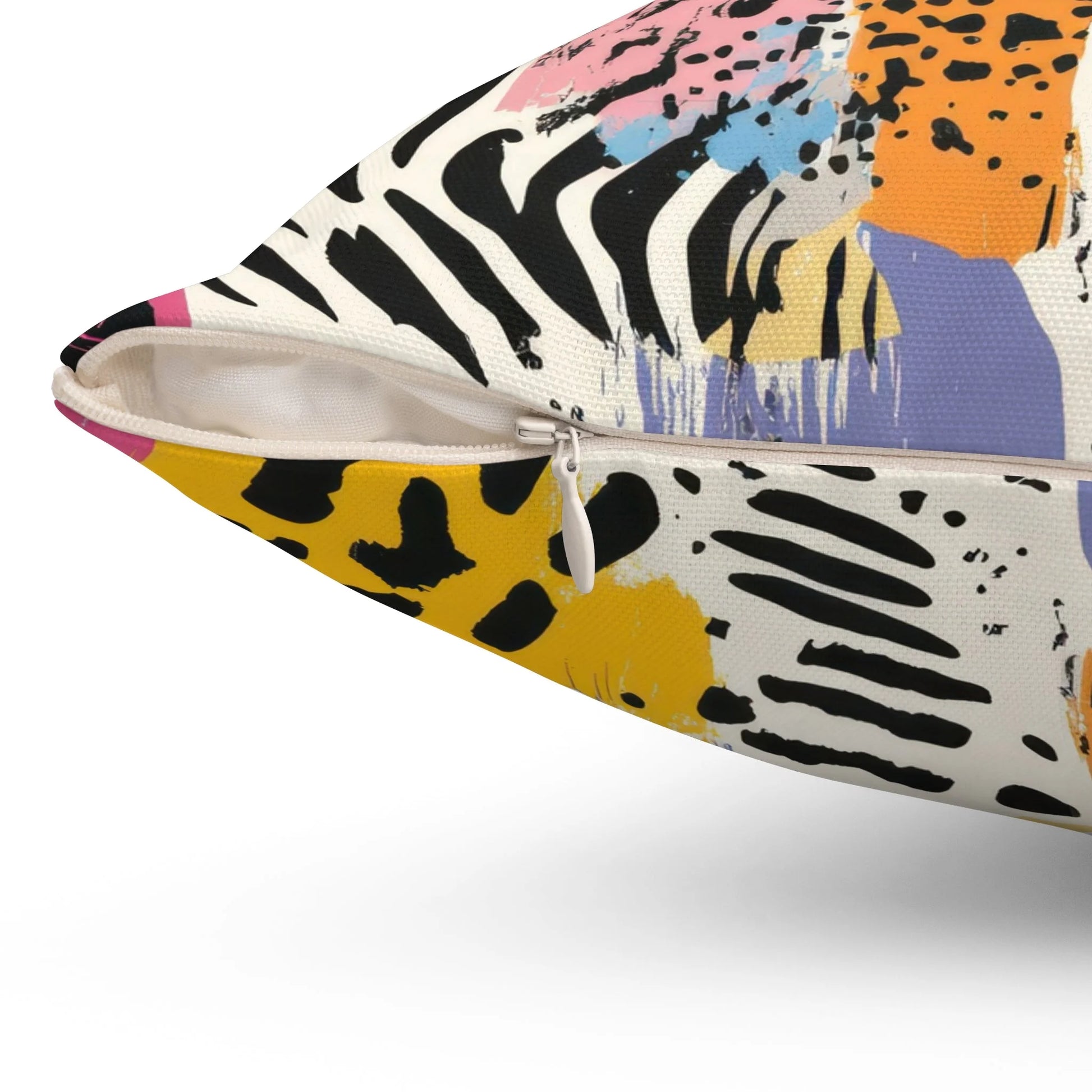 Abstract Animal Print Paint Brush Strokes Pillow, Artsulli - Art is Long, Life is Short, Home Decor, , , , , , , 