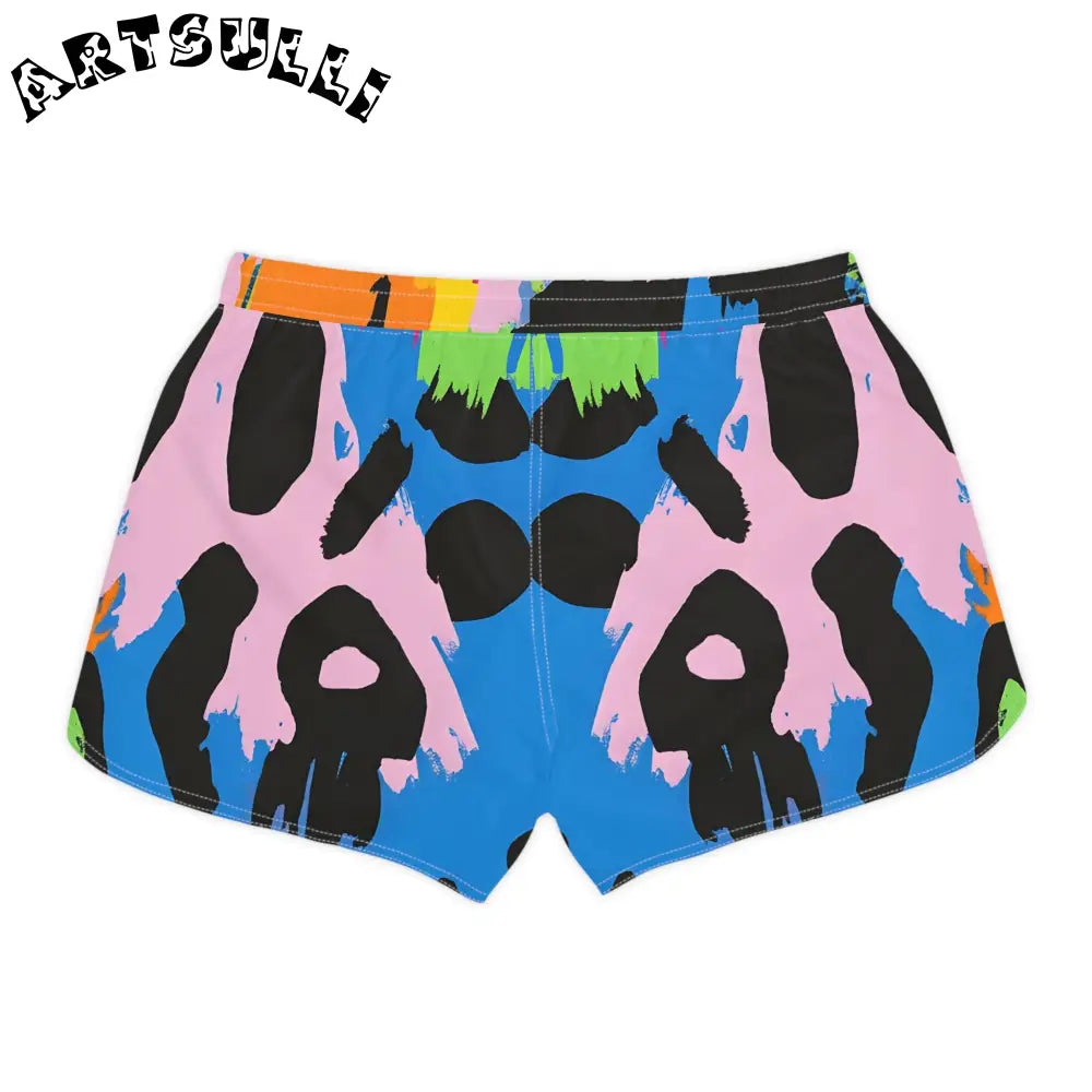 Abstract Animal Print Soft Polyester Shorts, Artsulli - Art is Long, Life is Short, All Over Prints, , , , , , , 
