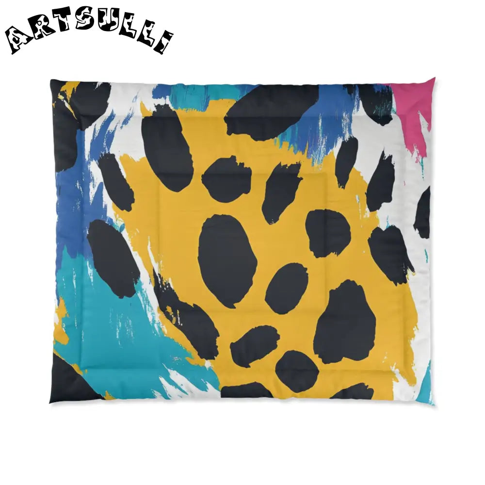 Abstract Animal Print x Paint Warm Blanket, Artsulli - Art is Long, Life is Short, Home Decor, Size, 104" × 88", , , , , 14060872987682981435
