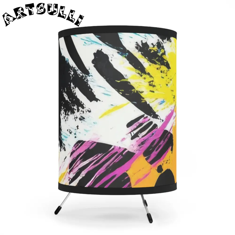 JAKKOUTTHEBXX Abstract Art Galvanized Steel Tripod Lamp 2025