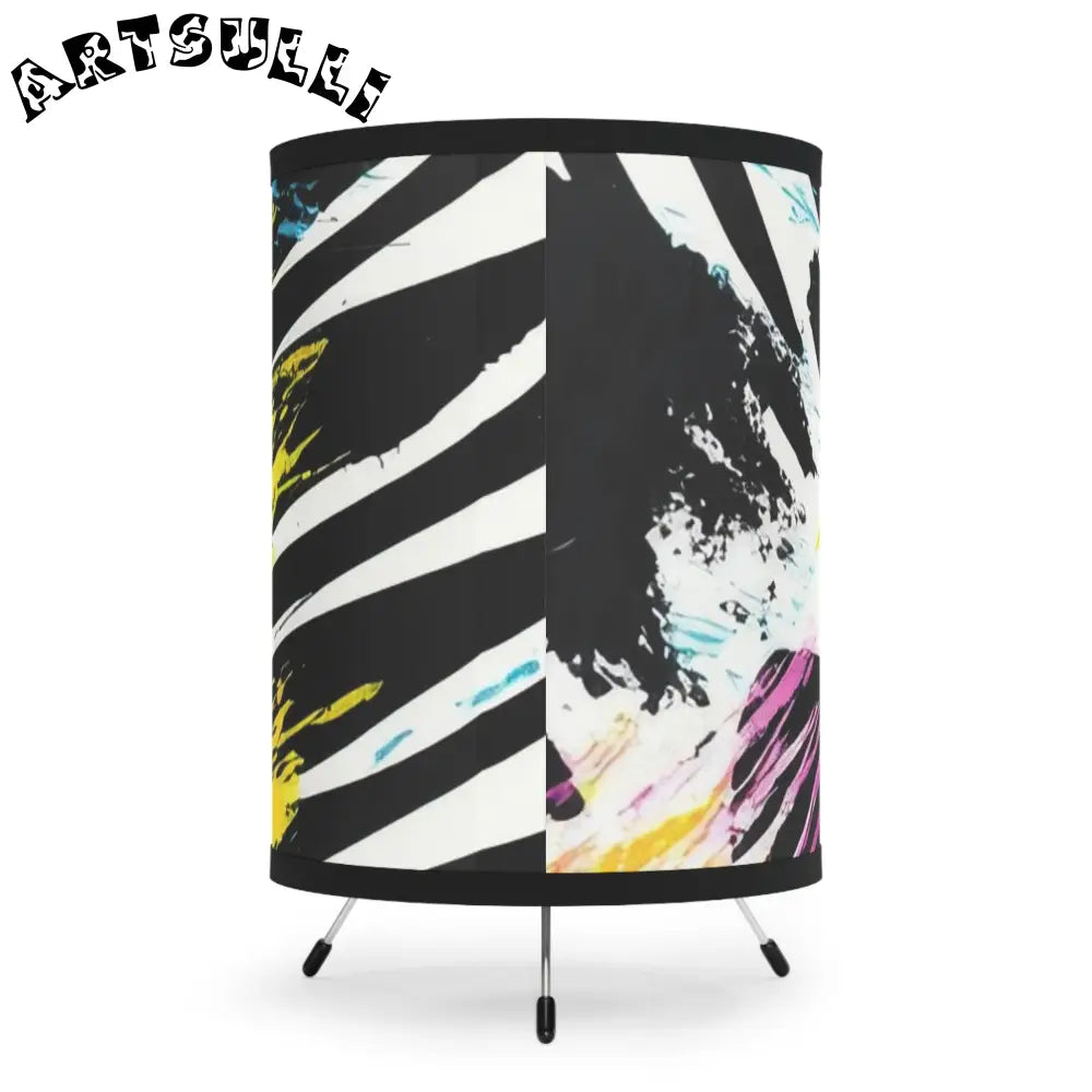JAKKOUTTHEBXX Abstract Art Galvanized Steel Tripod Lamp 2025