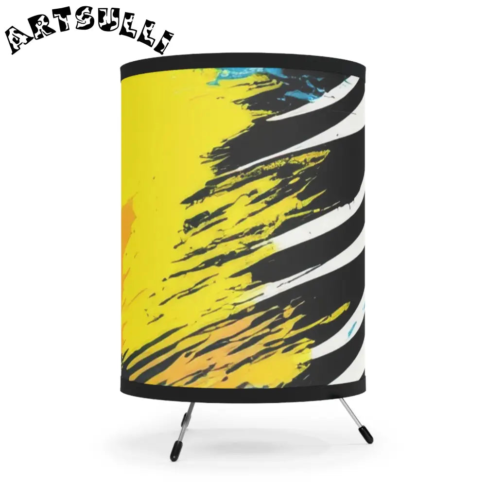 JAKKOUTTHEBXX Abstract Art Galvanized Steel Tripod Lamp 2025
