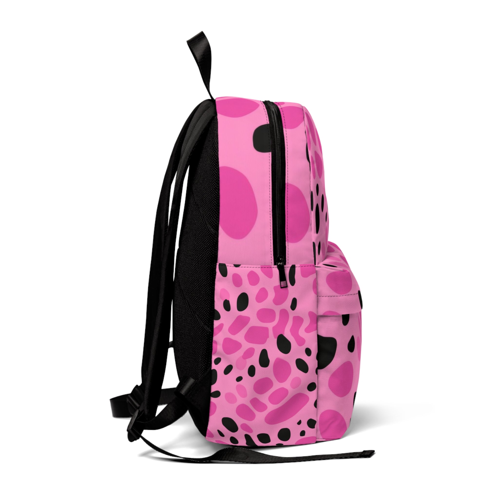 Abstract Art Printed Pink Backpack, Artsulli - Art is Long, Life is Short, Bags, , , , , , , 