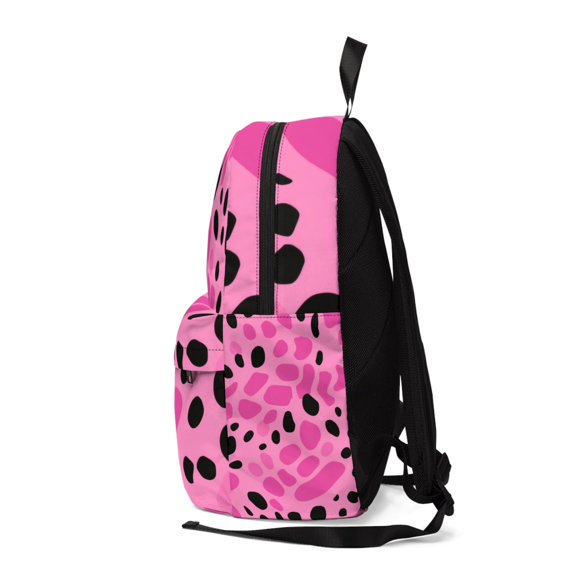 Abstract Art Printed Pink Backpack, Artsulli - Art is Long, Life is Short, Bags, , , , , , , 