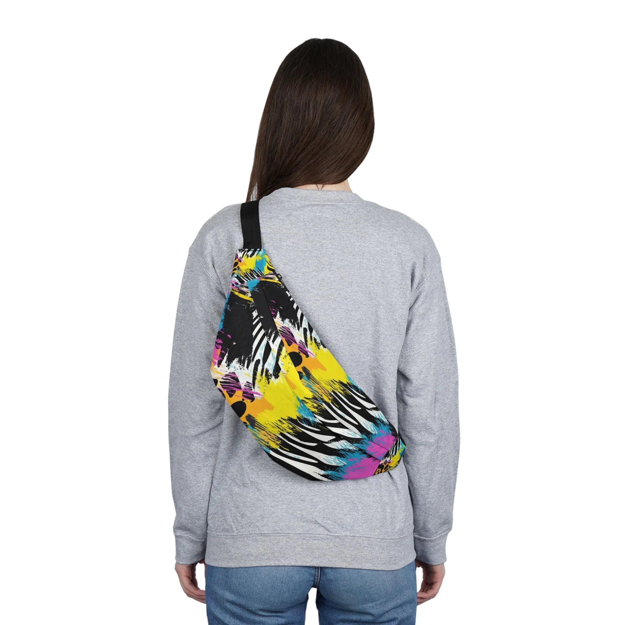 Abstract Art Utilitarian Fanny Pack, Artsulli - Art is Long, Life is Short, Bags, , , , , , , 