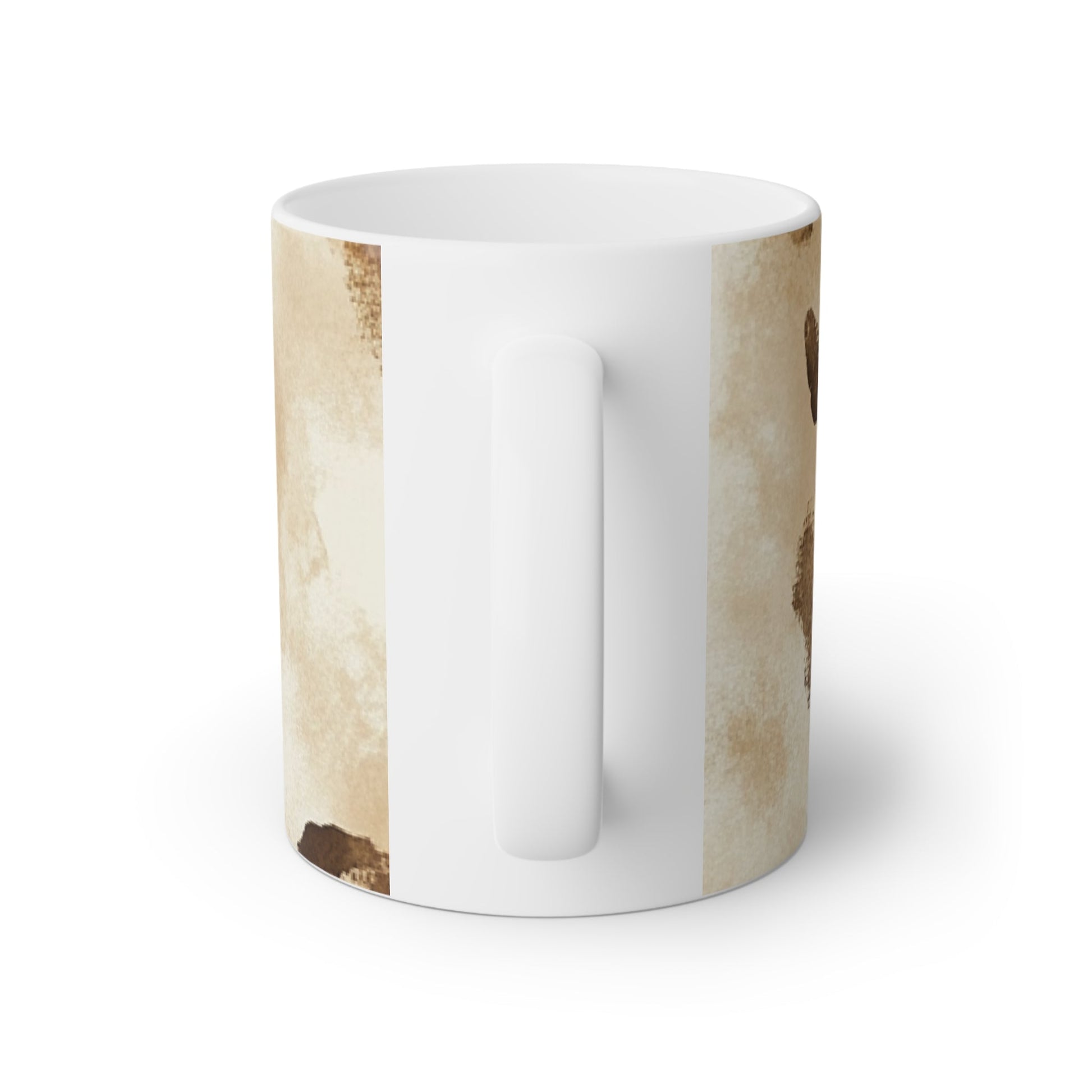 Abstract Brown and Beige Watercolor Mug, Artsulli - Art is Long, Life is Short, Mug, , , , , , , 