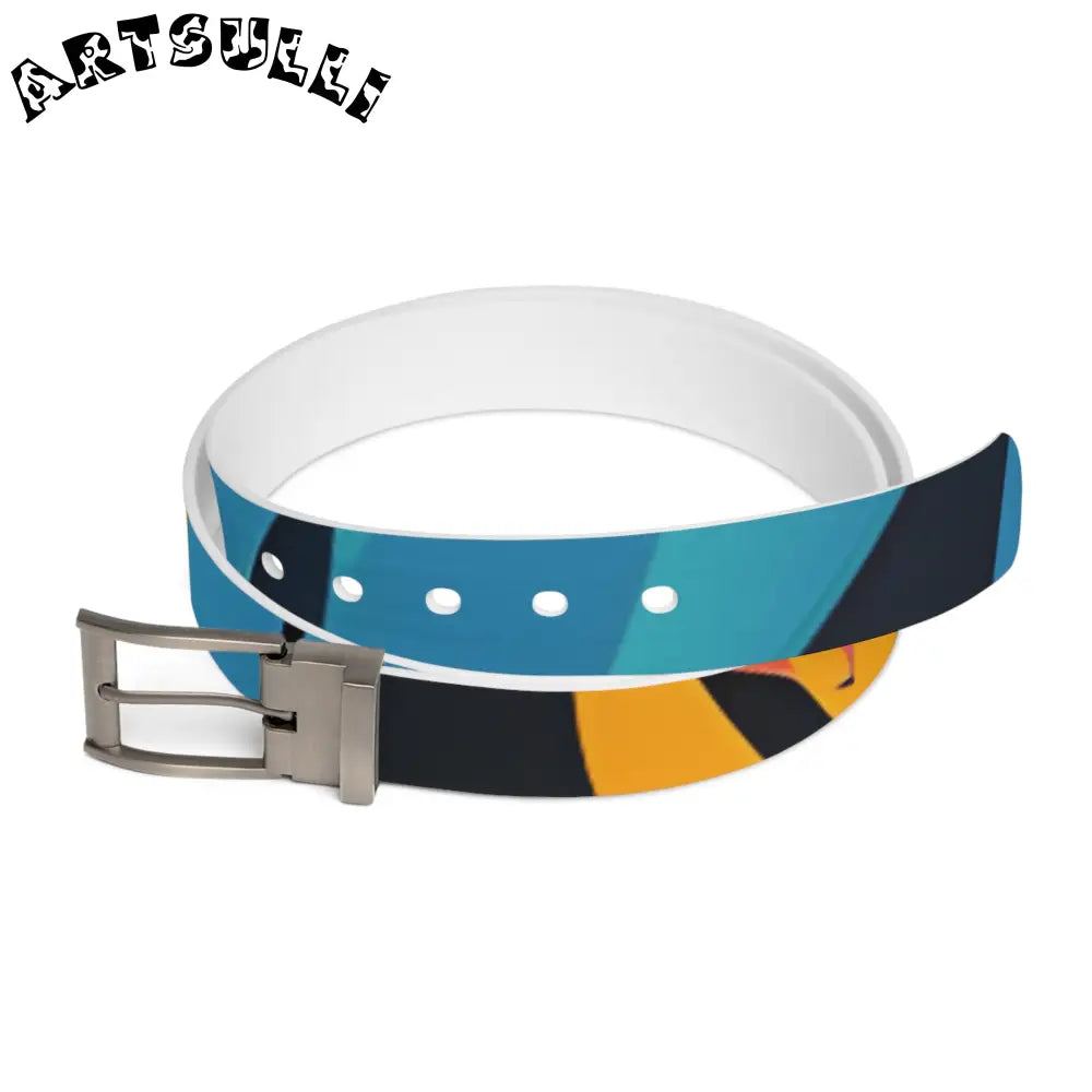 Abstract C4 Custom Belt with Buckle Options, Artsulli - Art is Long, Life is Short, Accessories, Material, Gun Metal, Size, 50'', , , 87434411072803