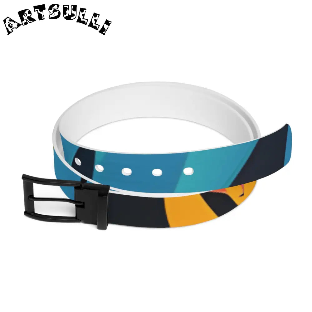 Abstract C4 Custom Belt with Buckle Options, Artsulli - Art is Long, Life is Short, Accessories, Material, Black Metal, Size, 50'', , , 87453840046301
