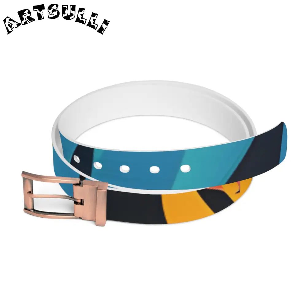 Abstract C4 Custom Belt with Buckle Options, Artsulli - Art is Long, Life is Short, Accessories, Material, Bronze Metal, Size, 50'', , , 87442604652530
