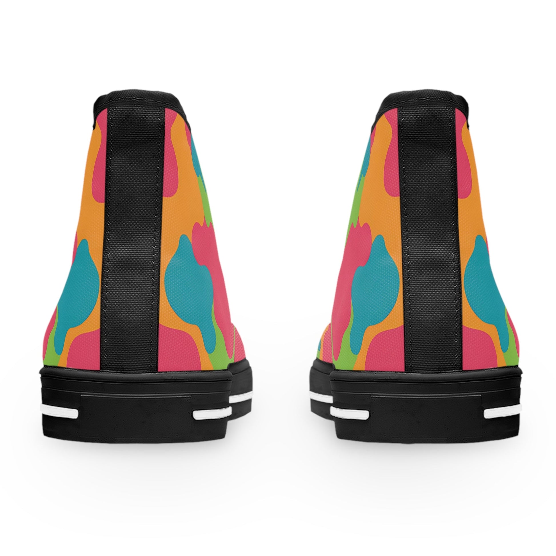 Abstract Camouflage High Top Sneakers, Artsulli - Art is Long, Life is Short, Shoes, , , , , , , 