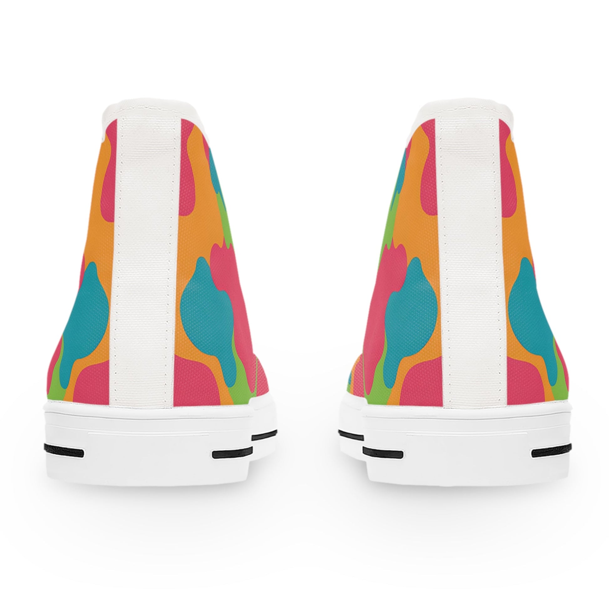 Abstract Camouflage High Top Sneakers, Artsulli - Art is Long, Life is Short, Shoes, , , , , , , 