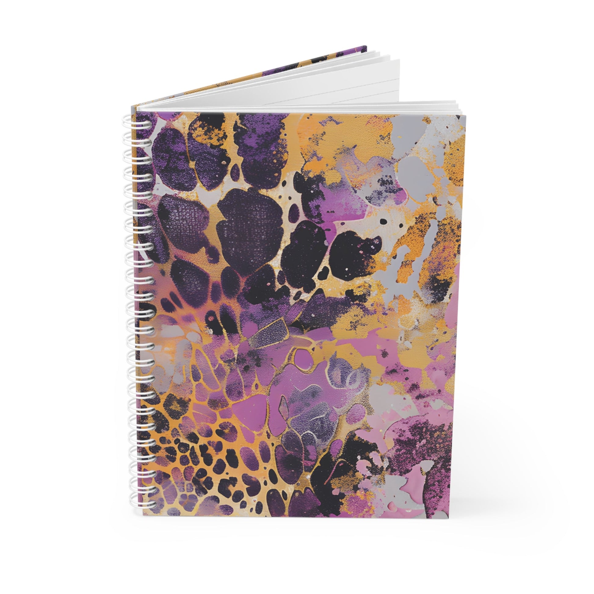 JAKKOUTTHEBXX Abstract Customizable Wide-Ruled Spiral Notebook 2025