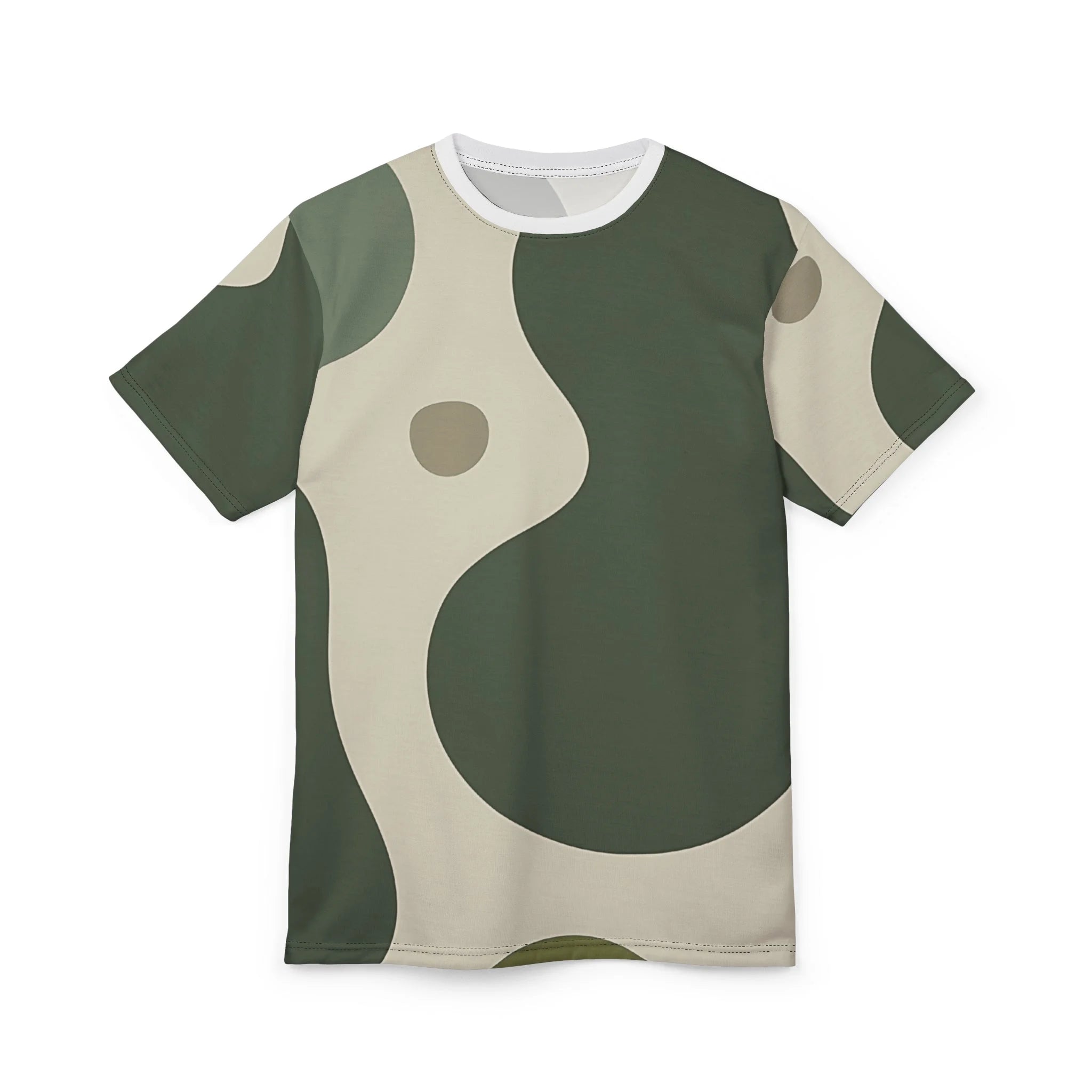 Printify Abstract Earth Tone T-Shirt 2025