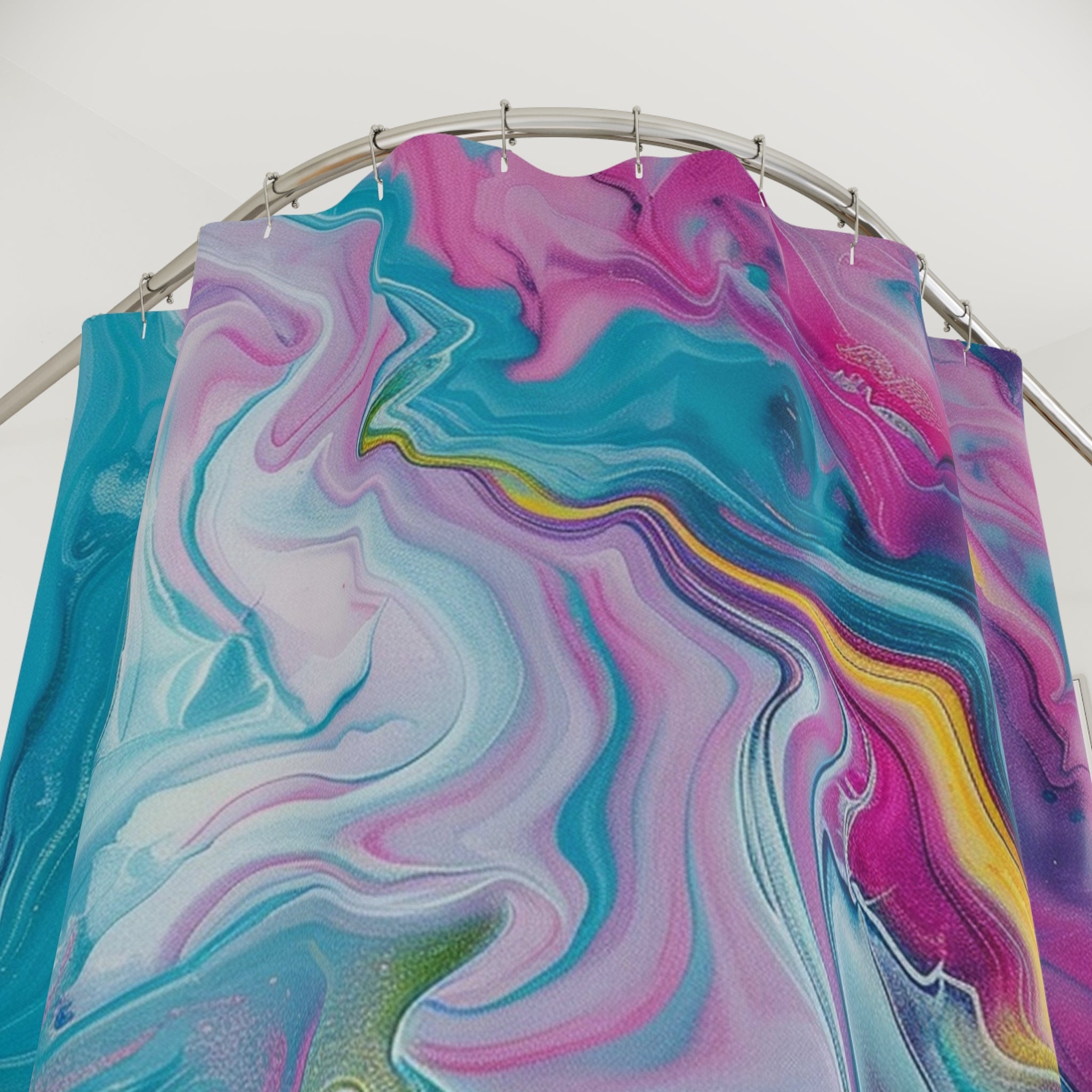 Abstract Fluid Art Shower Curtain, Artsulli - Art is Long, Life is Short, Home Decor, , , , , , , 