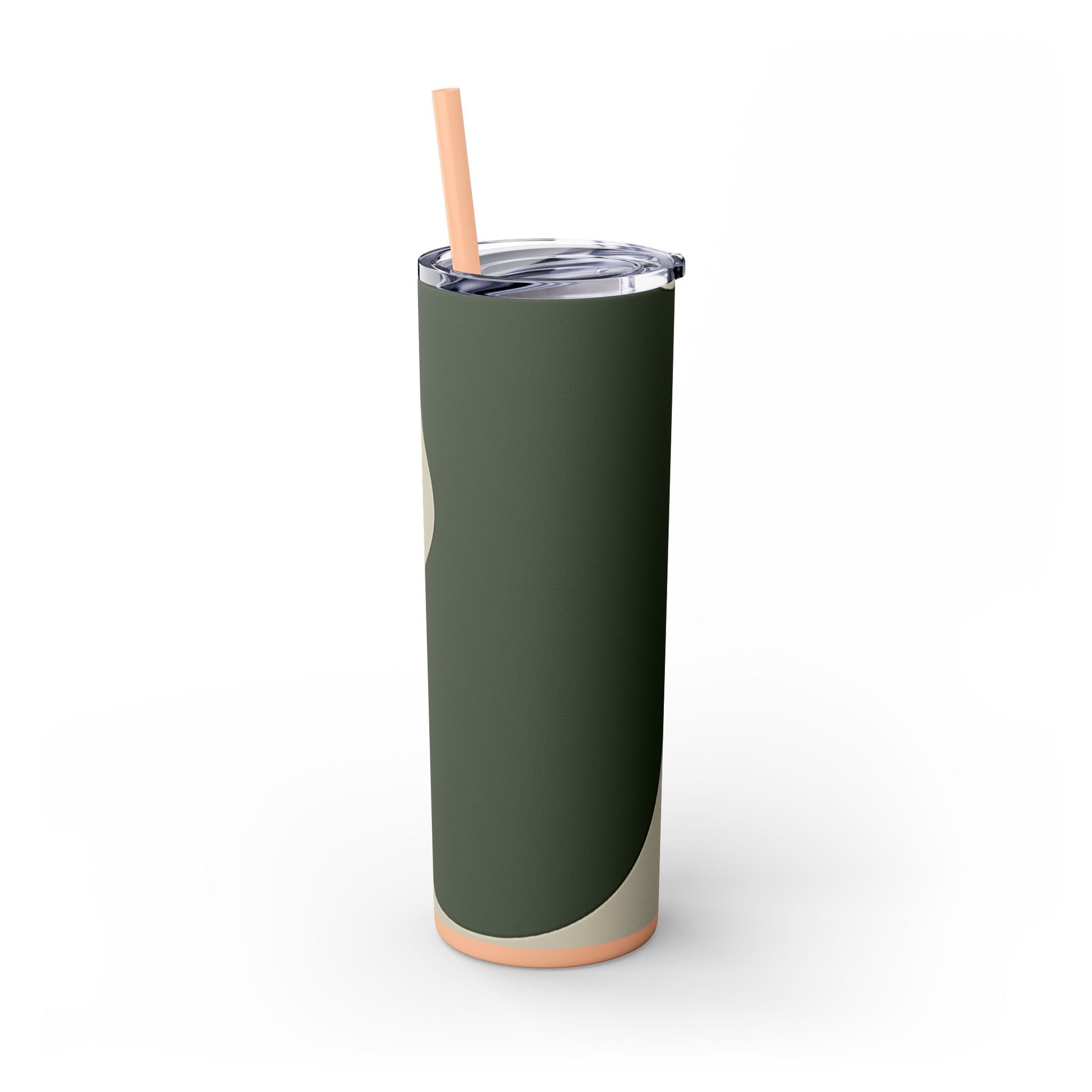Abstract Green and Beige Maars Skinny Tumbler, Artsulli - Art is Long, Life is Short, Mug, , , , , , , 