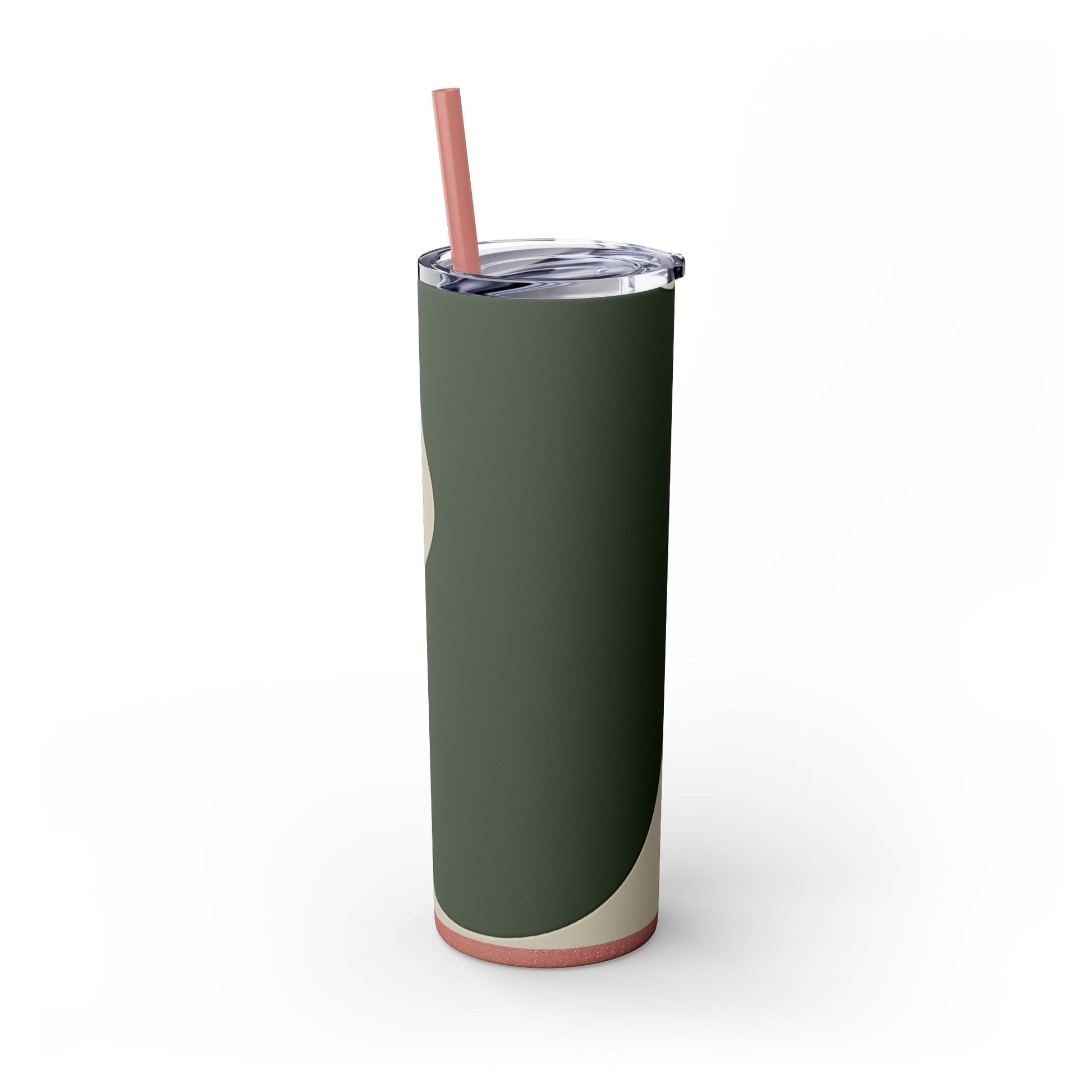 Abstract Green and Beige Maars Skinny Tumbler, Artsulli - Art is Long, Life is Short, Mug, , , , , , , 