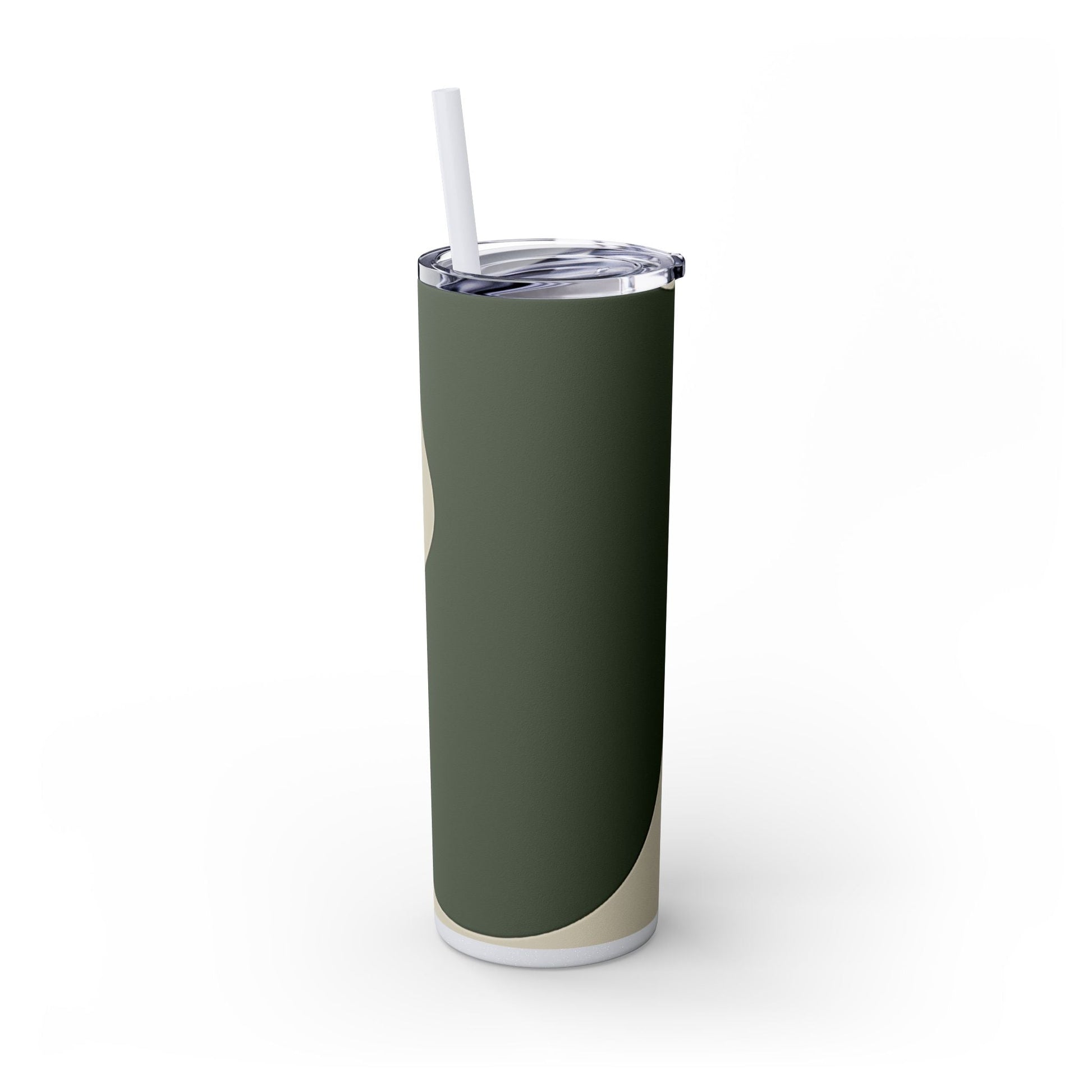 Abstract Green and Beige Maars Skinny Tumbler, Artsulli - Art is Long, Life is Short, Mug, , , , , , , 