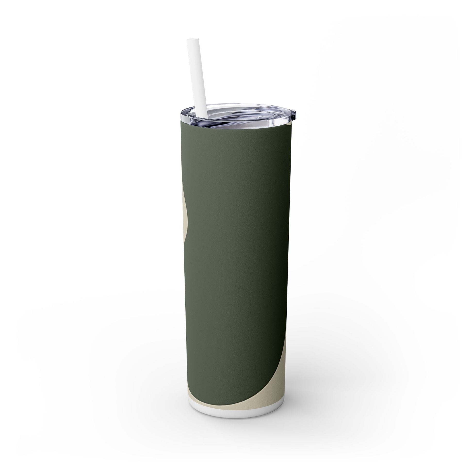 Abstract Green and Beige Maars Skinny Tumbler, Artsulli - Art is Long, Life is Short, Mug, , , , , , , 