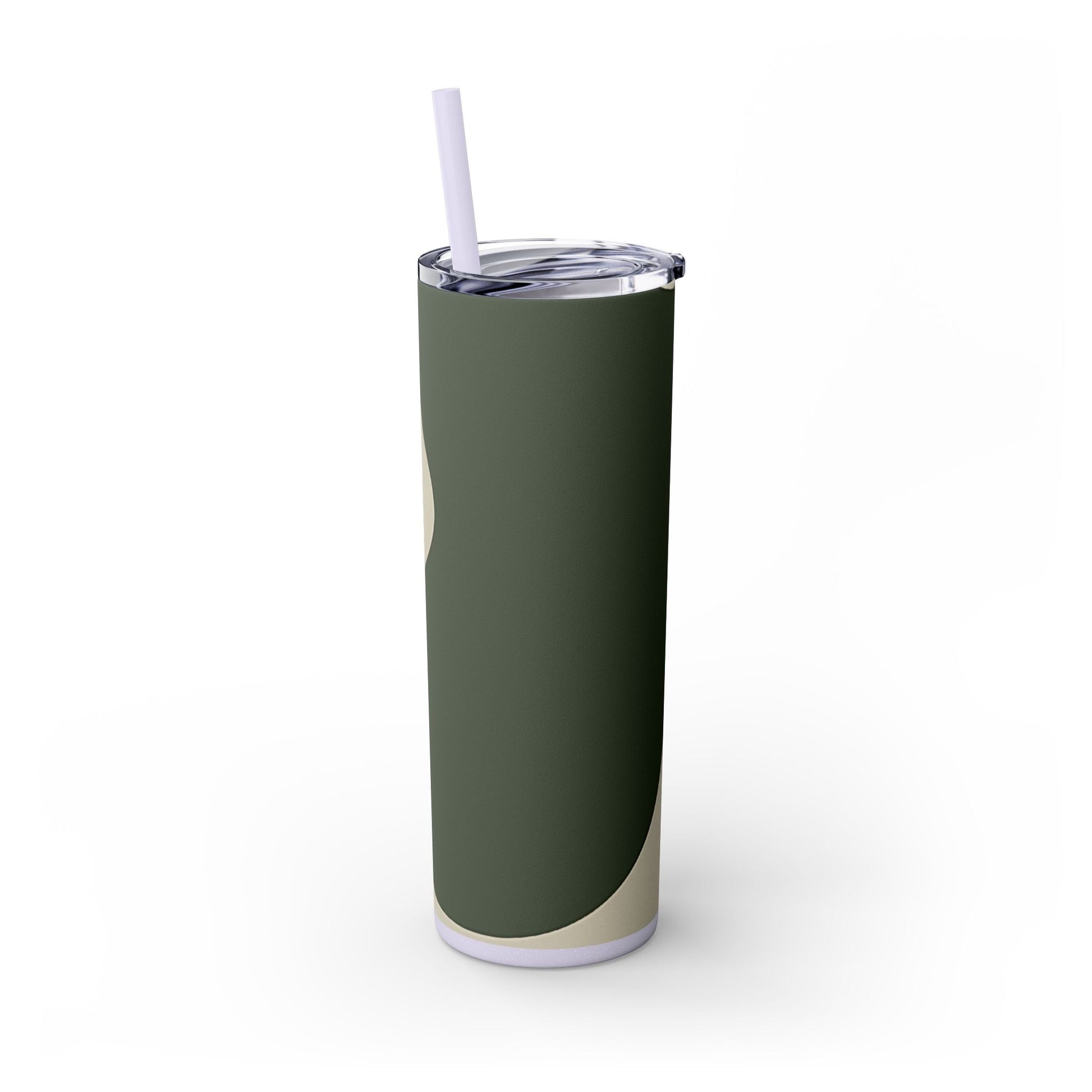 Abstract Green and Beige Maars Skinny Tumbler, Artsulli - Art is Long, Life is Short, Mug, , , , , , , 