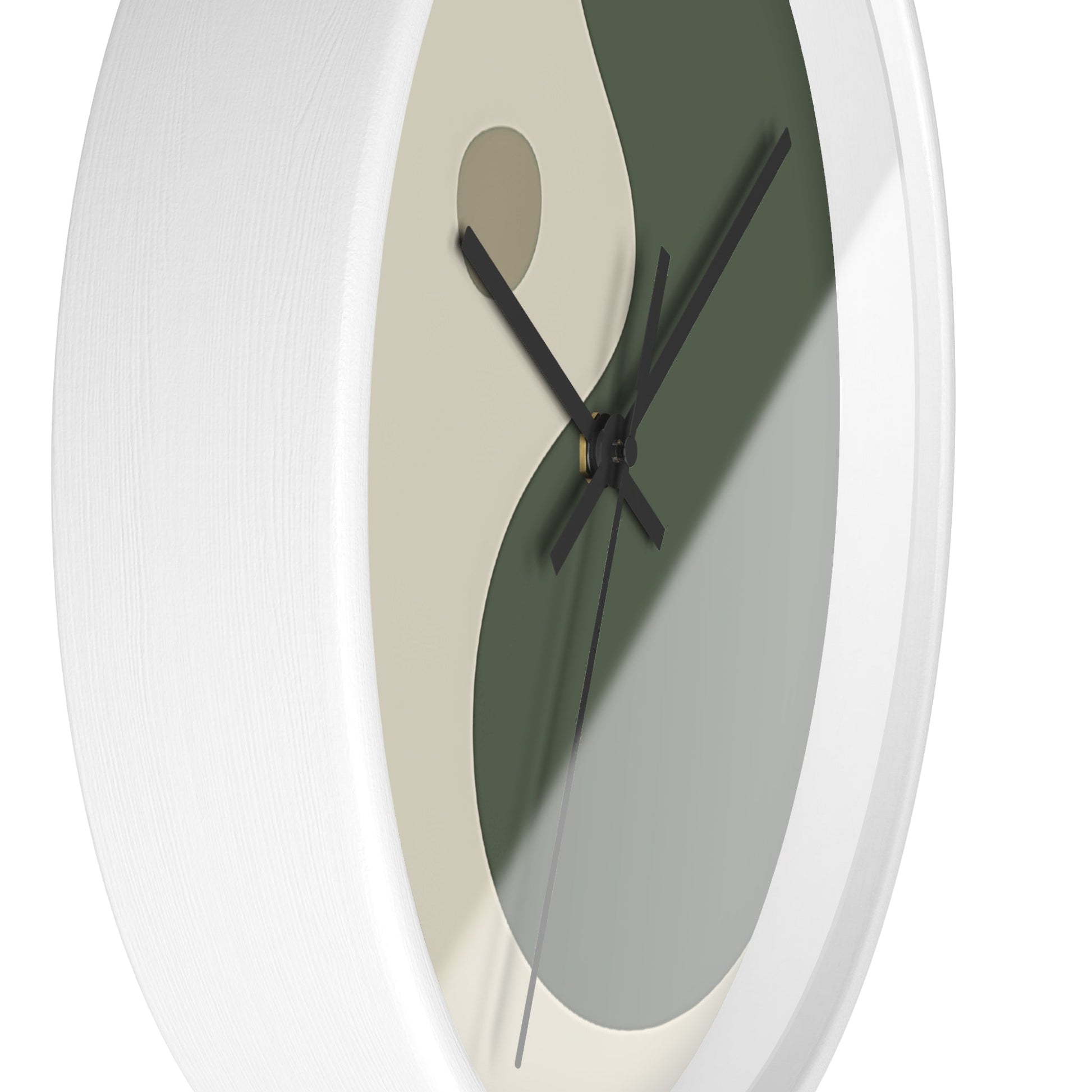 Abstract Green and Beige Wall Clock, Artsulli - Art is Long, Life is Short, Home Decor, , , , , , , 