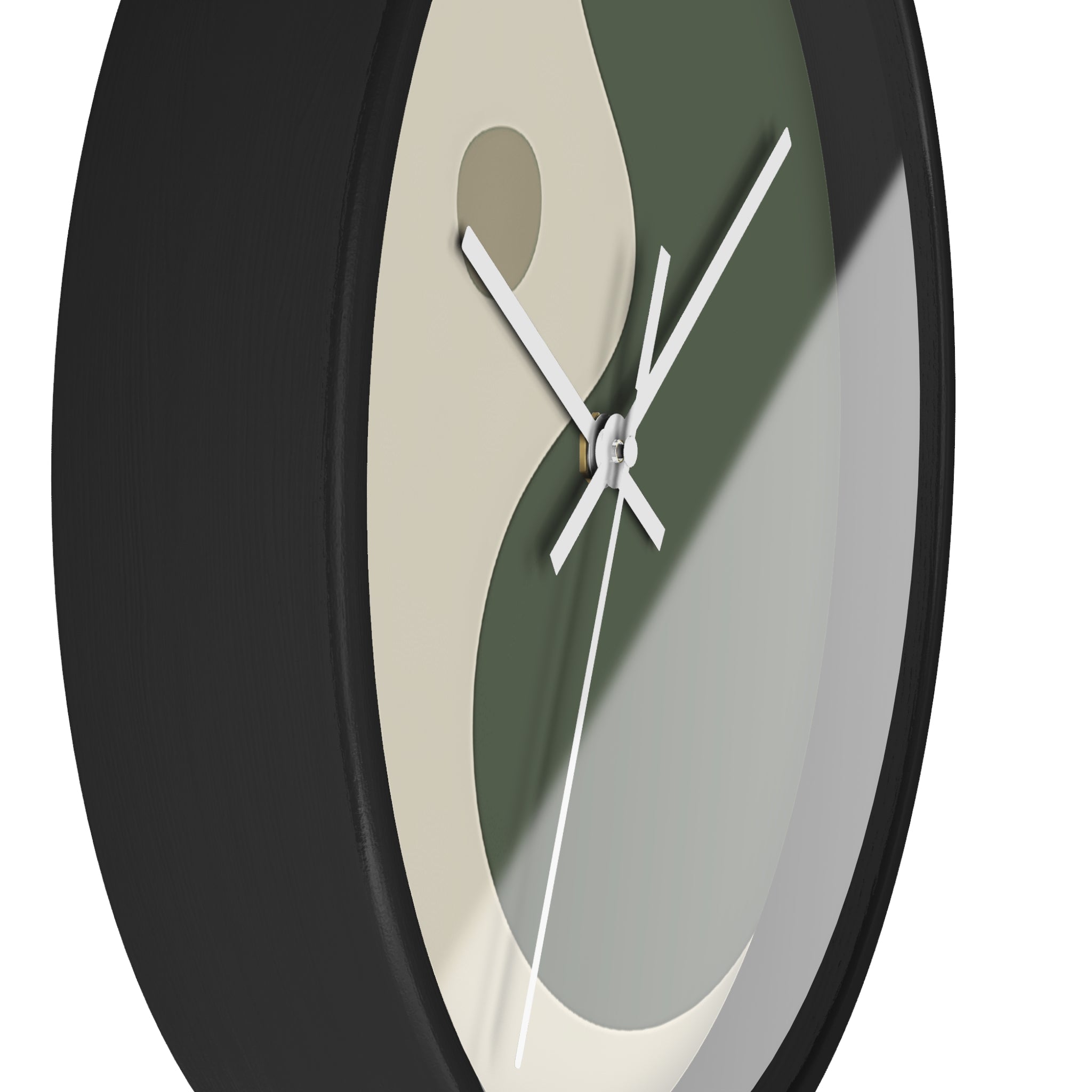 Abstract Green and Beige Wall Clock, Artsulli - Art is Long, Life is Short, Home Decor, , , , , , , 