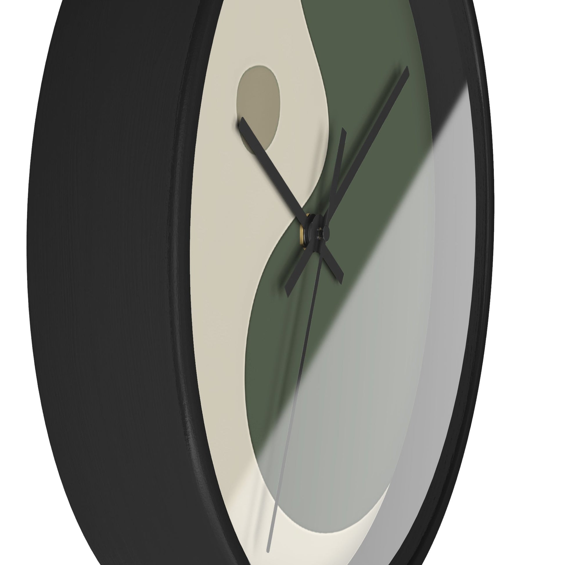 Abstract Green and Beige Wall Clock, Artsulli - Art is Long, Life is Short, Home Decor, , , , , , , 
