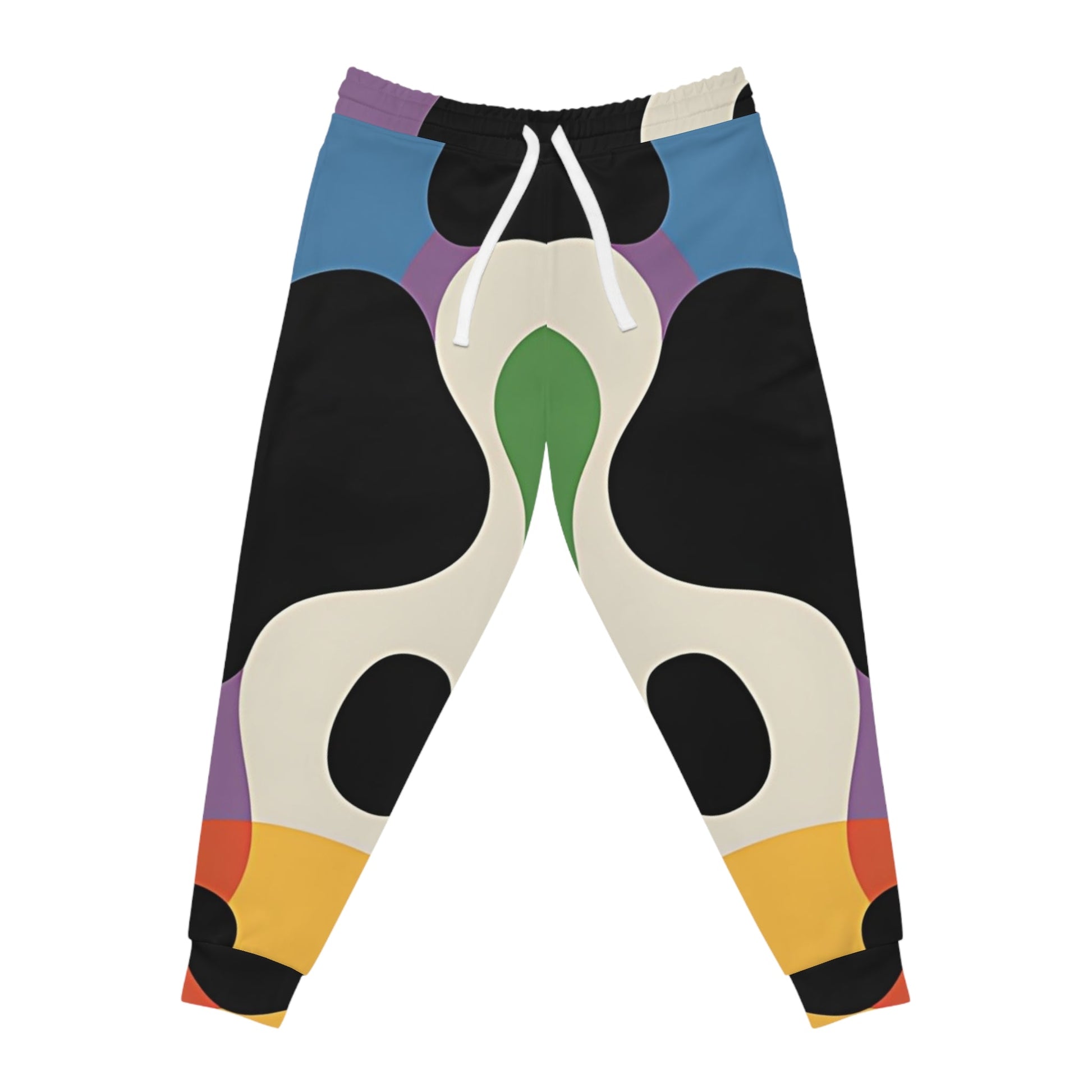 Abstract Heart and Teardrop Joggers, Artsulli - Art is Long, Life is Short, All Over Prints, Size, S, Color, Seam thread color automatically matched to design, , , 89980800588722454792