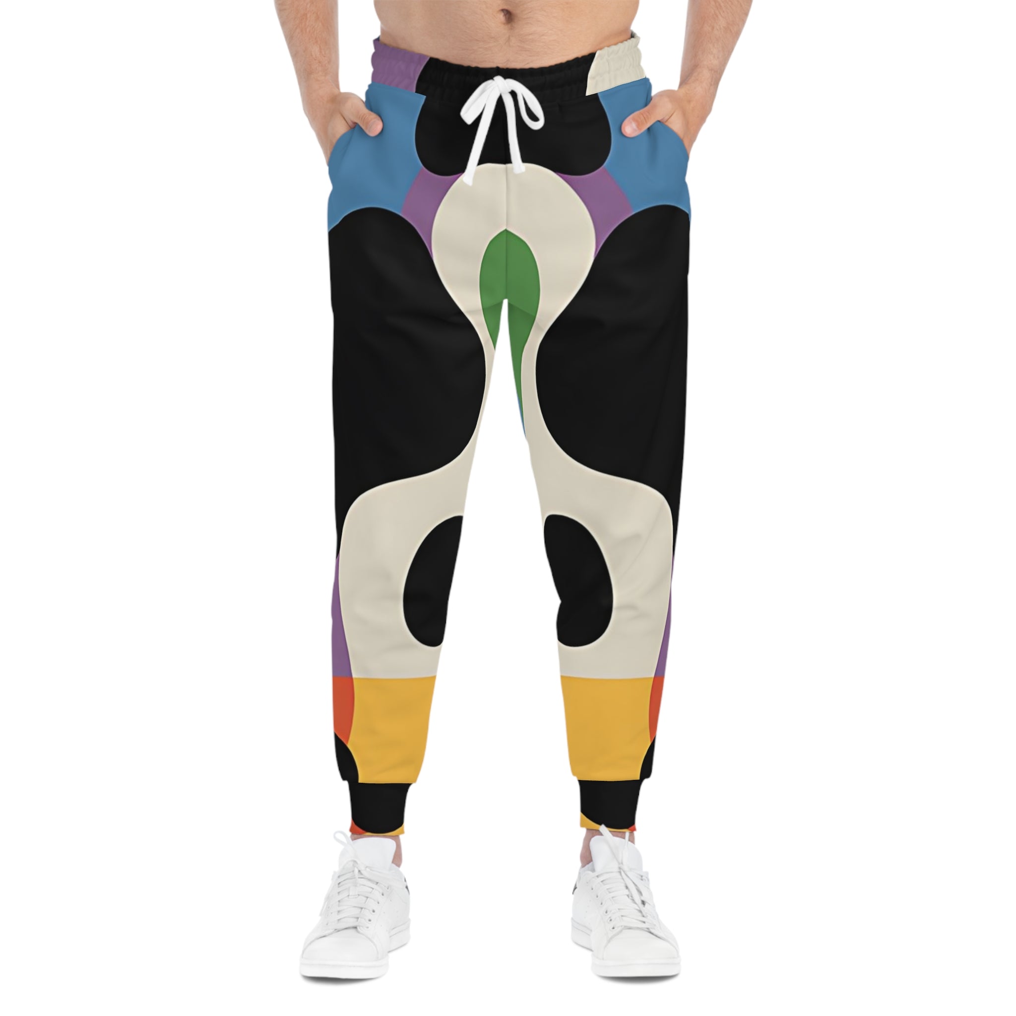 Abstract Heart and Teardrop Joggers, Artsulli - Art is Long, Life is Short, All Over Prints, , , , , , , 