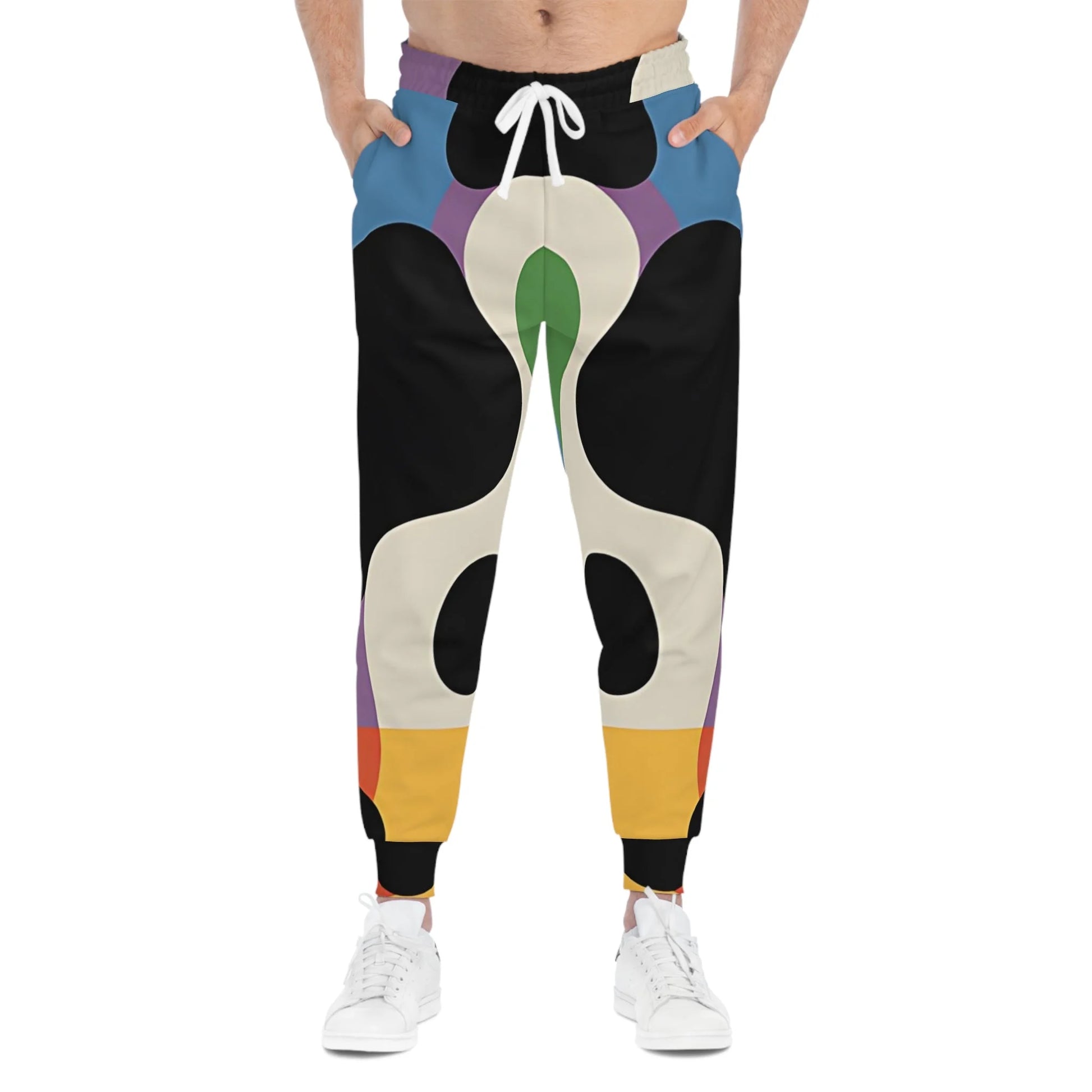 Printify Abstract Heart and Teardrop Joggers 2025