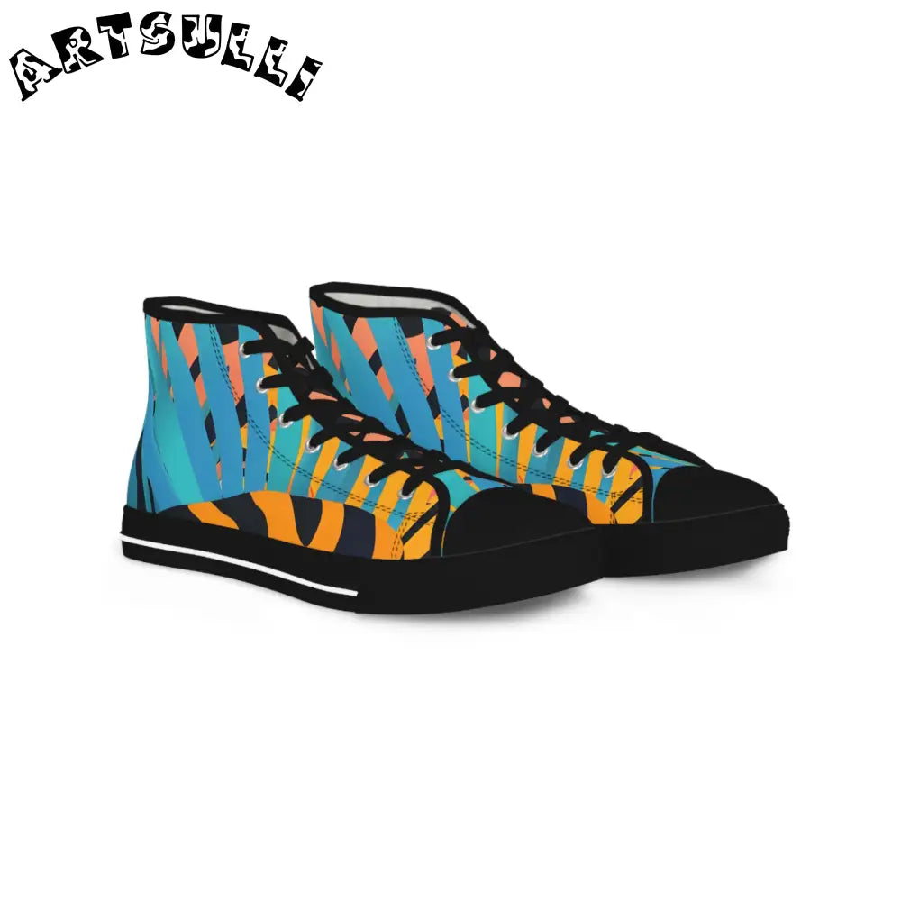 Abstract High Tops Featuring Hi-Poly Deodorant Memory, Artsulli - Art is Long, Life is Short, Shoes, Size, US 5, Color, Black sole, , , 57274064042531147452