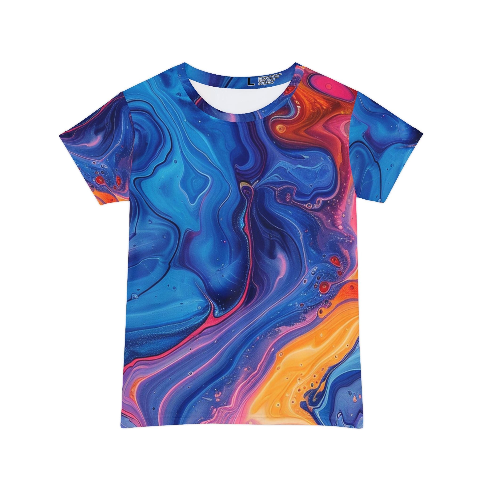 Printify Abstract Liquid Swirl T-Shirt 2025