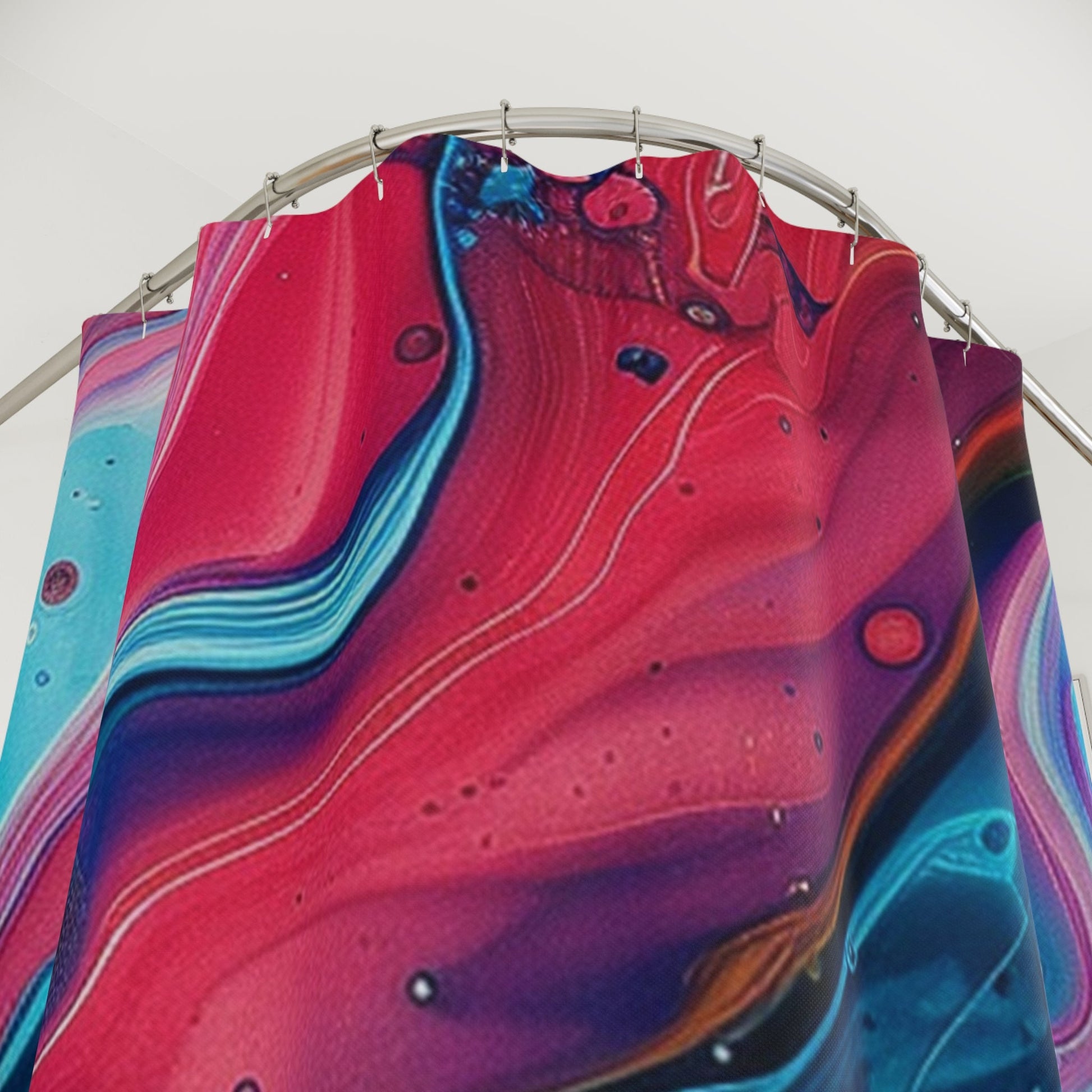 Abstract Marble Art Shower Curtain, Artsulli - Art is Long, Life is Short, Home Decor, , , , , , , 