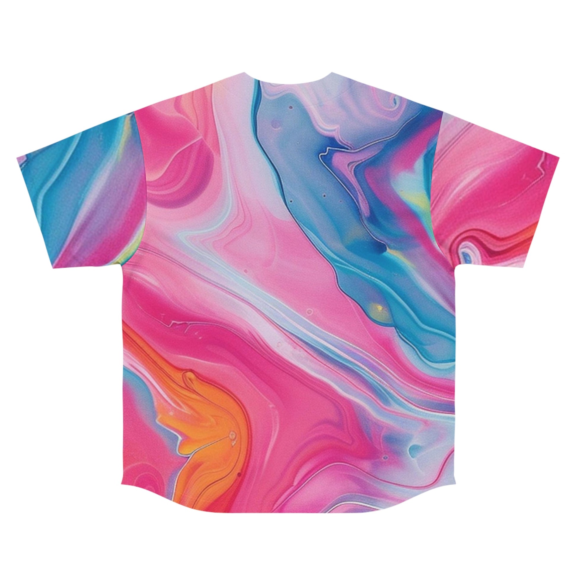 Printify Abstract Marble Baseball Jersey 2025