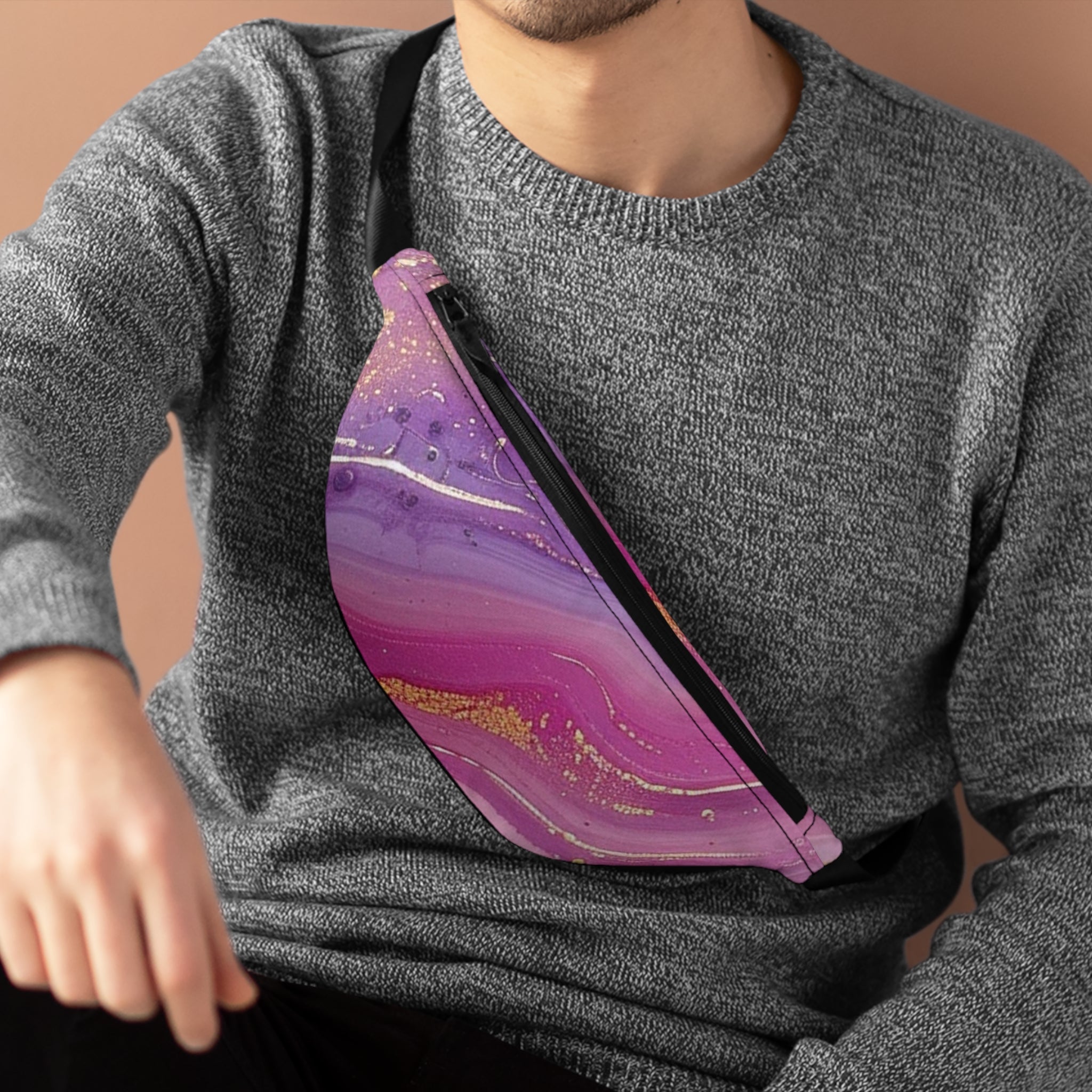 Abstract Marble Fanny Pack, Artsulli - Art is Long, Life is Short, Bags, , , , , , , 