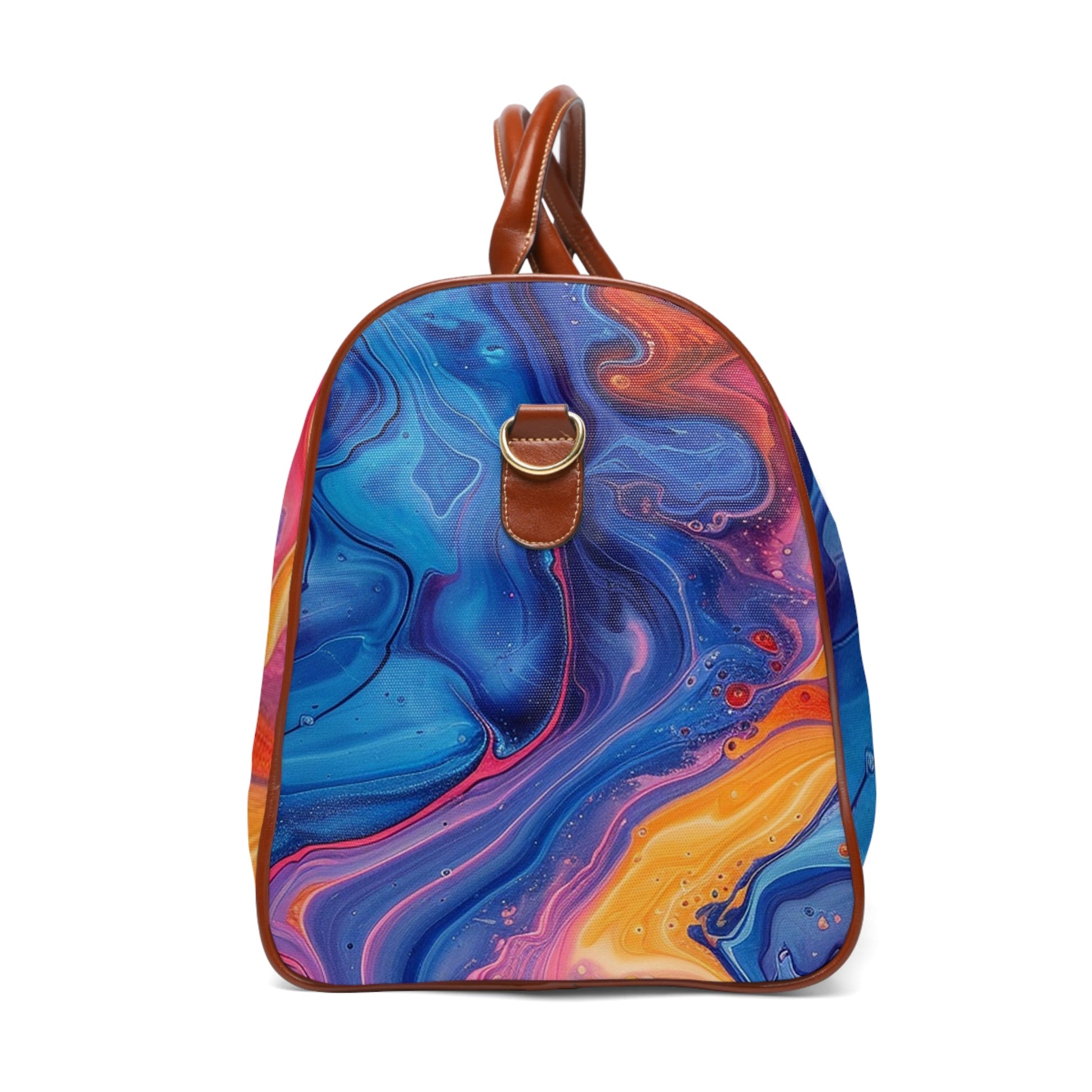 Abstract Marble Travel Bag with Leather Handles, Artsulli - Art is Long, Life is Short, Bags, , , , , , , 