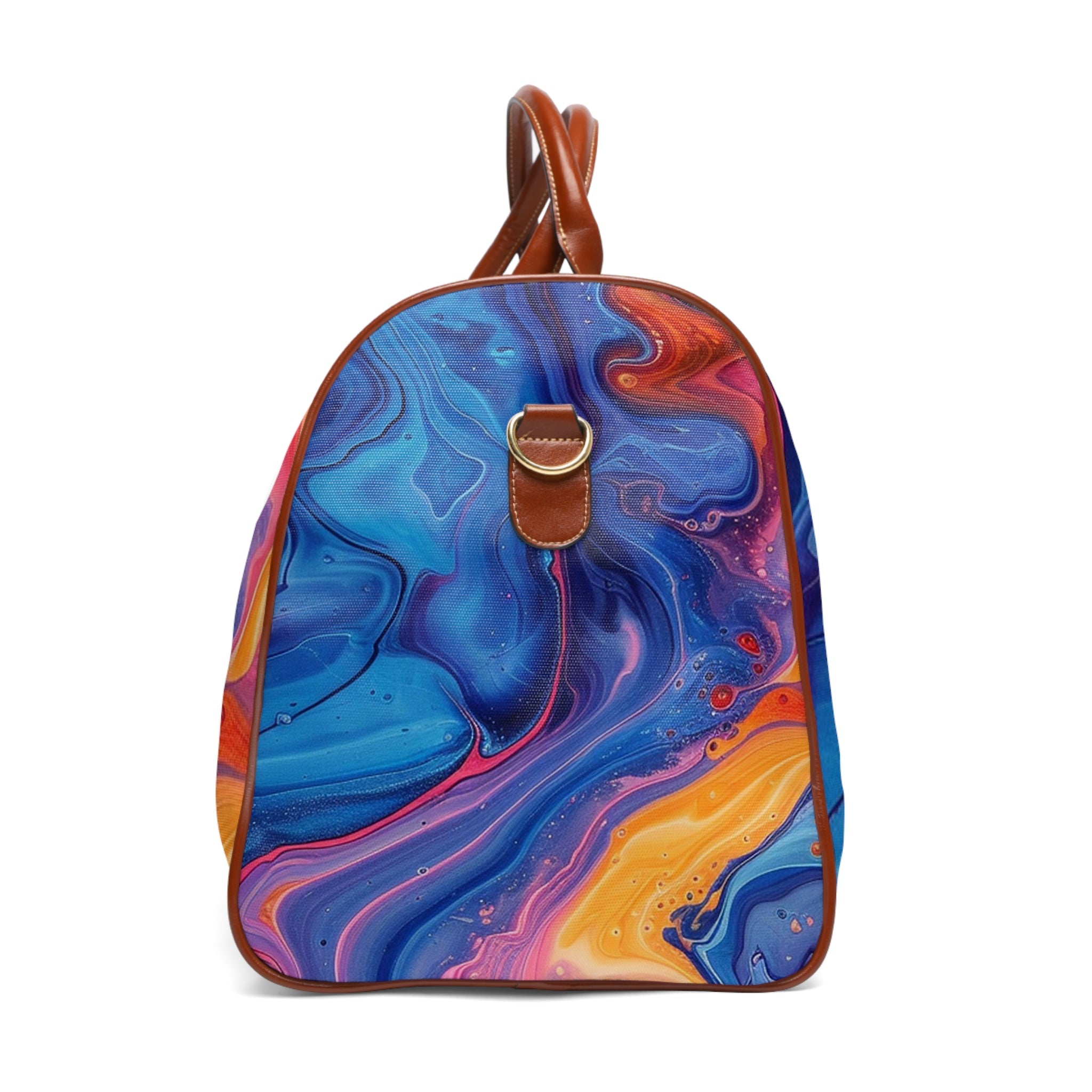 Abstract Marble Travel Bag with Leather Handles, Artsulli - Art is Long, Life is Short, Bags, , , , , , , 