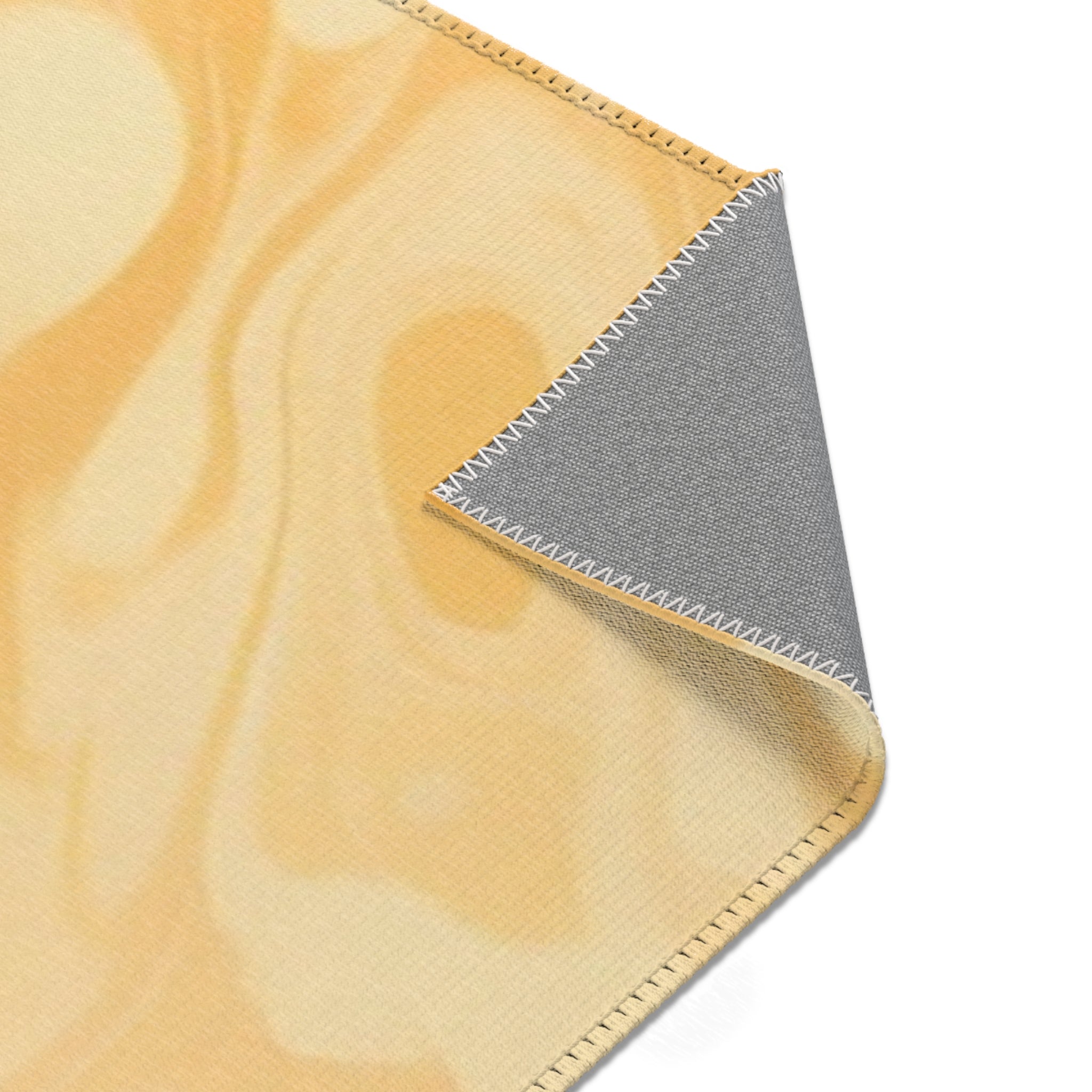 Abstract Orange and Cream Marble Area Rug, Artsulli - Art is Long, Life is Short, Home Decor, , , , , , , 