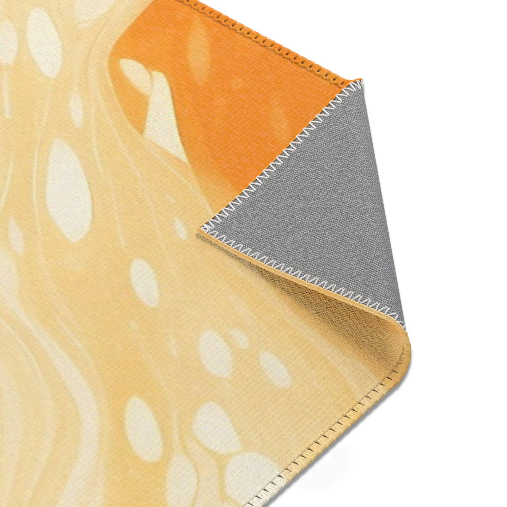 Abstract Orange and Cream Marble Area Rug, Artsulli - Art is Long, Life is Short, Home Decor, , , , , , , 