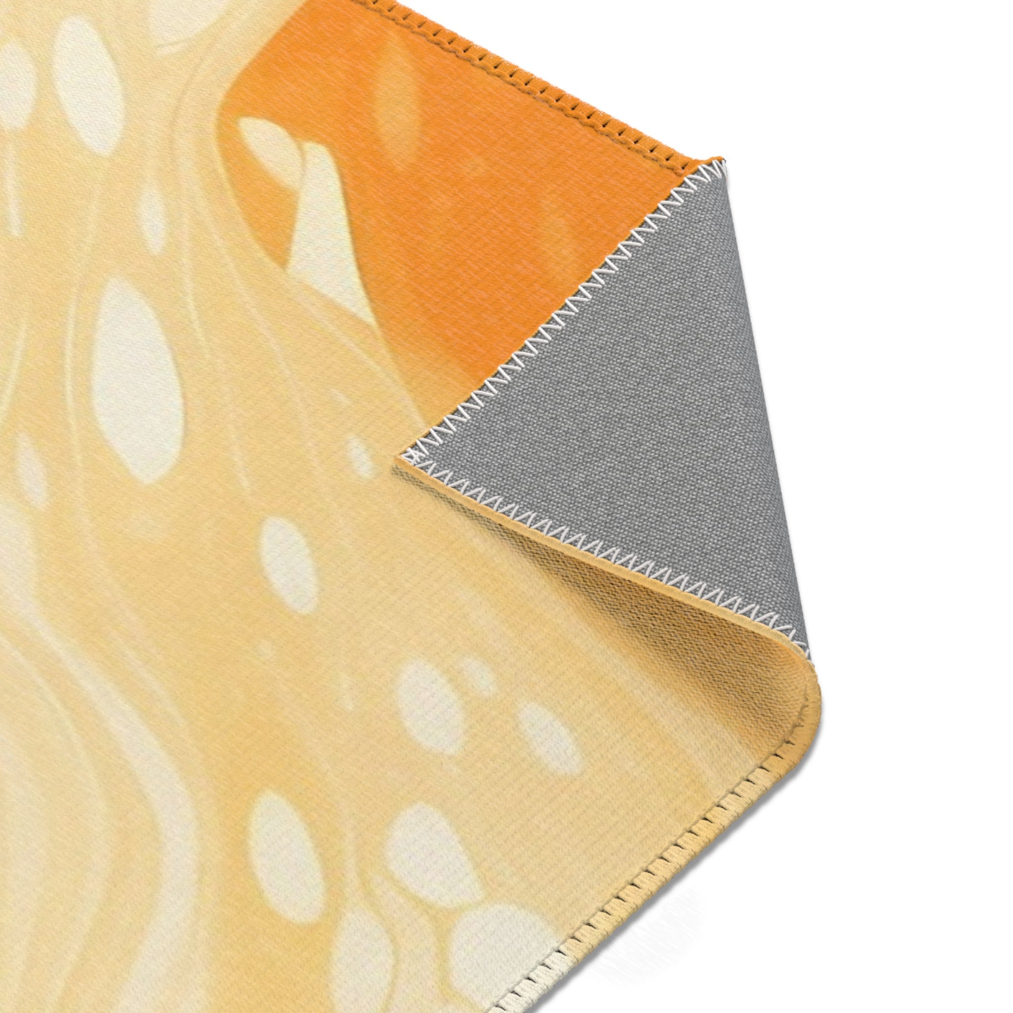 Abstract Orange and Cream Marble Area Rug, Artsulli - Art is Long, Life is Short, Home Decor, , , , , , , 