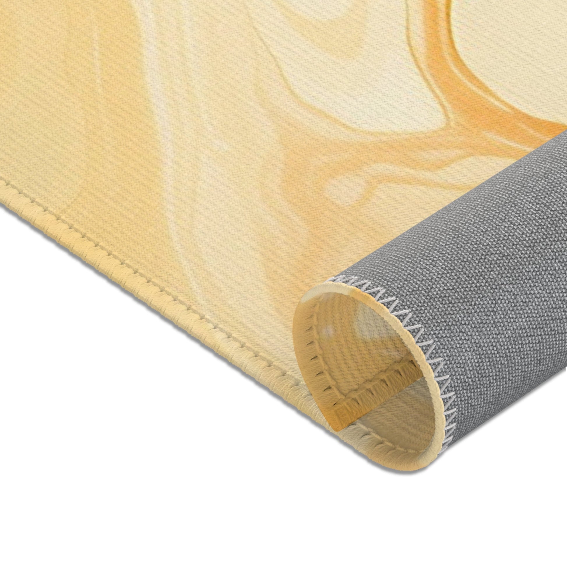 Abstract Orange and Cream Marble Area Rug, Artsulli - Art is Long, Life is Short, Home Decor, , , , , , , 