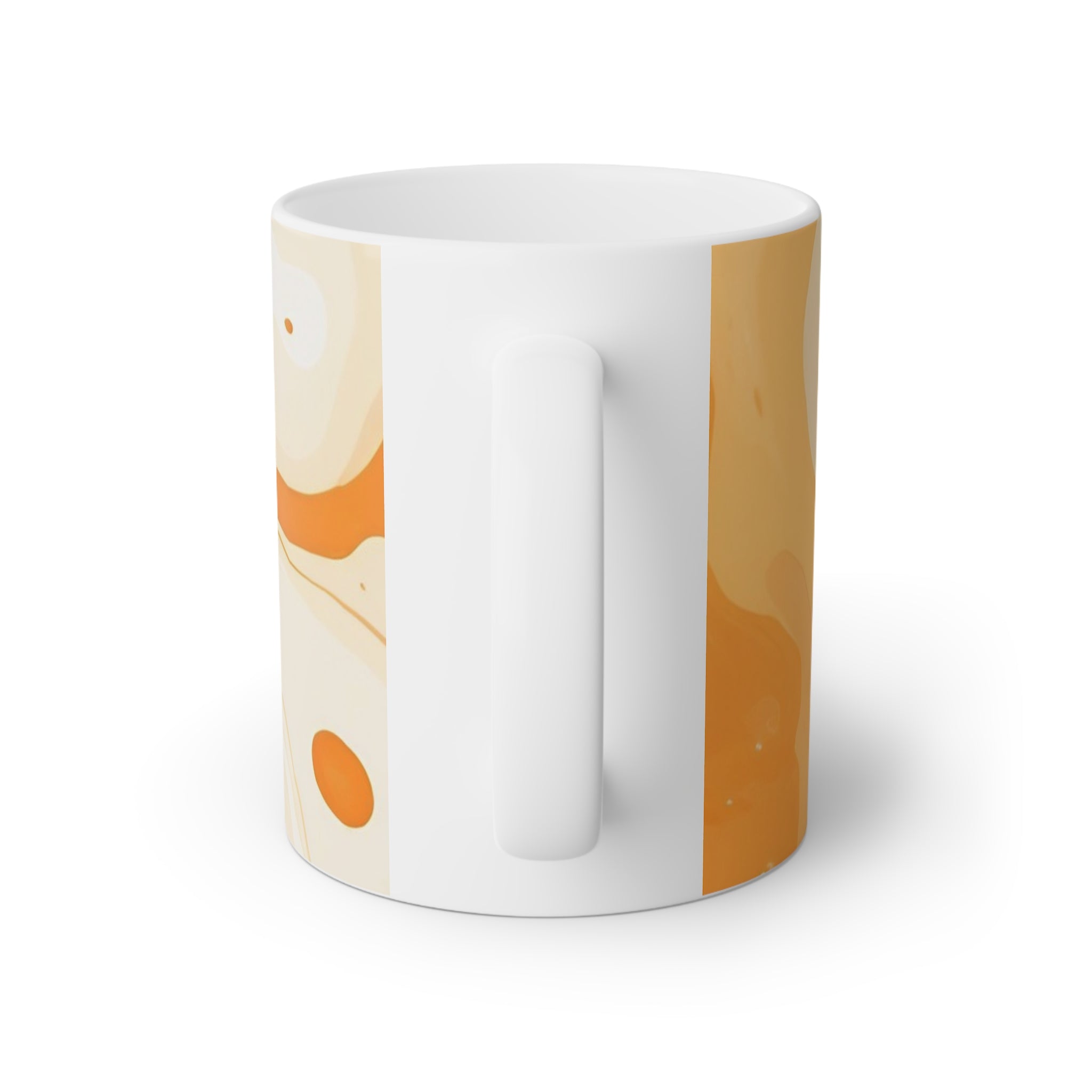Abstract Orange and White Swirl Mug, Artsulli - Art is Long, Life is Short, Mug, , , , , , , 