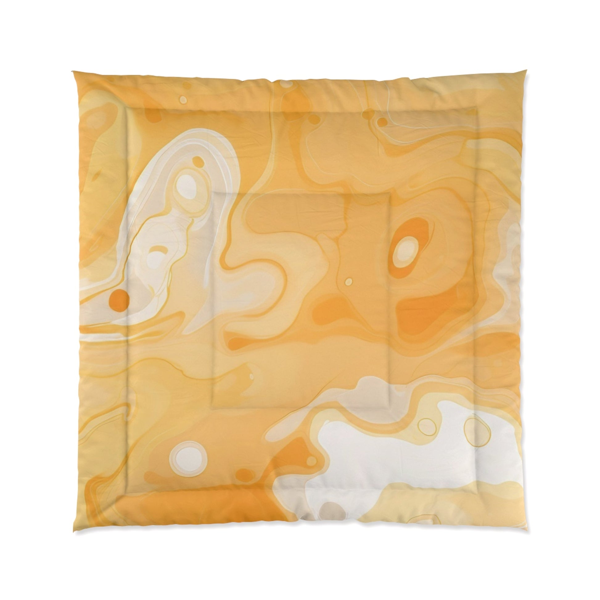 Abstract Orange Watercolor Comforter, Artsulli - Art is Long, Life is Short, Home Decor, Size, 88" × 88", , , , , 14073533565139908800