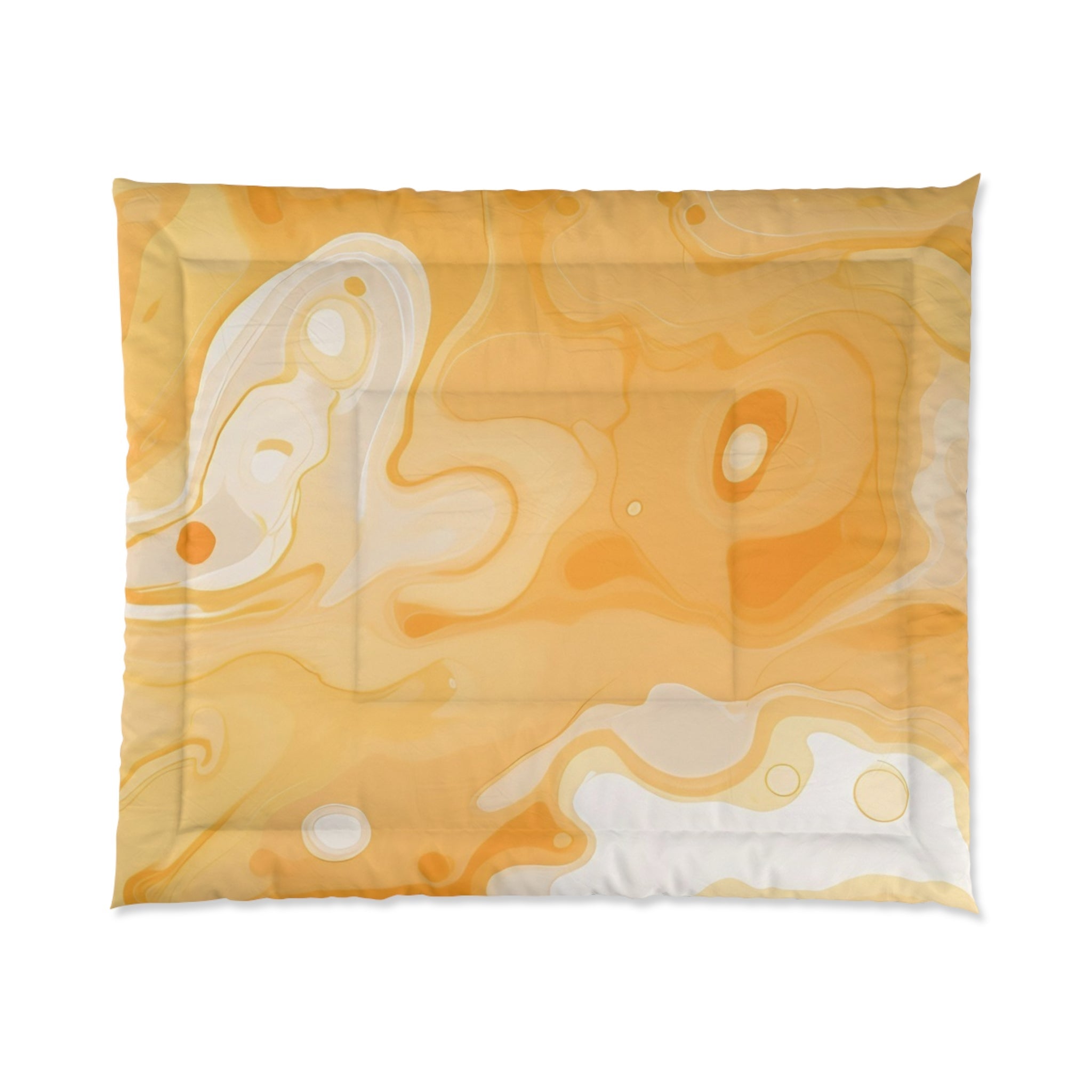 Abstract Orange Watercolor Comforter, Artsulli - Art is Long, Life is Short, Home Decor, Size, 104" × 88", , , , , 17644636283295234727