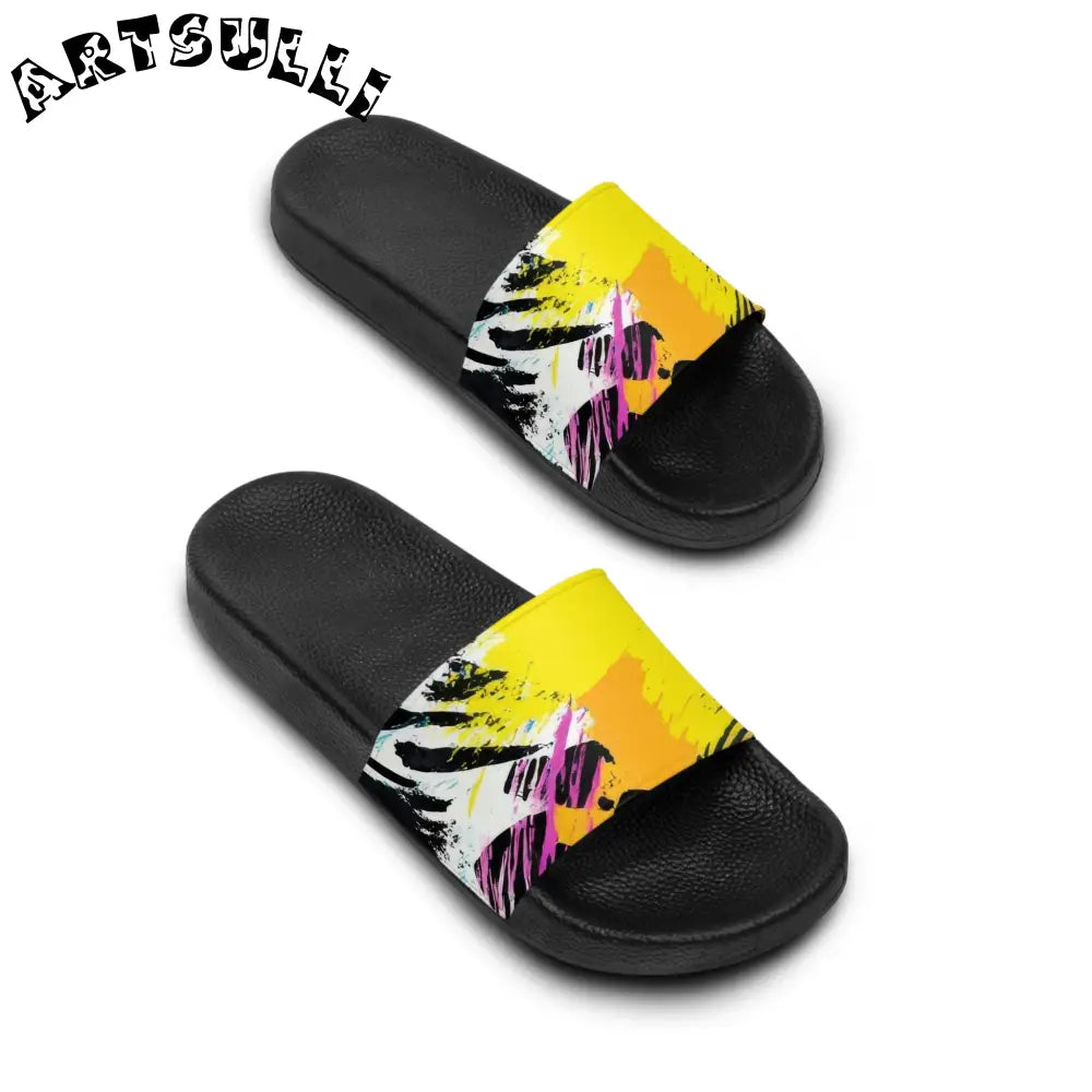 JAKKOUTTHEBXX Abstract Overlapping Circles Slide Sandal 2025