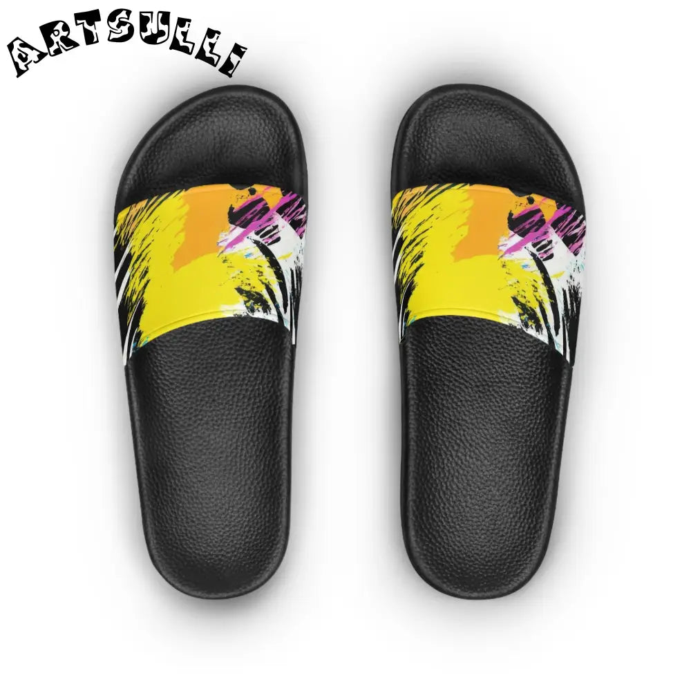 JAKKOUTTHEBXX Abstract Overlapping Circles Slide Sandal 2025