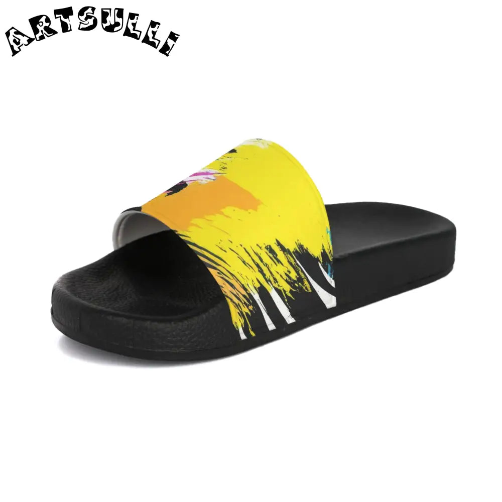 JAKKOUTTHEBXX Abstract Overlapping Circles Slide Sandal 2025