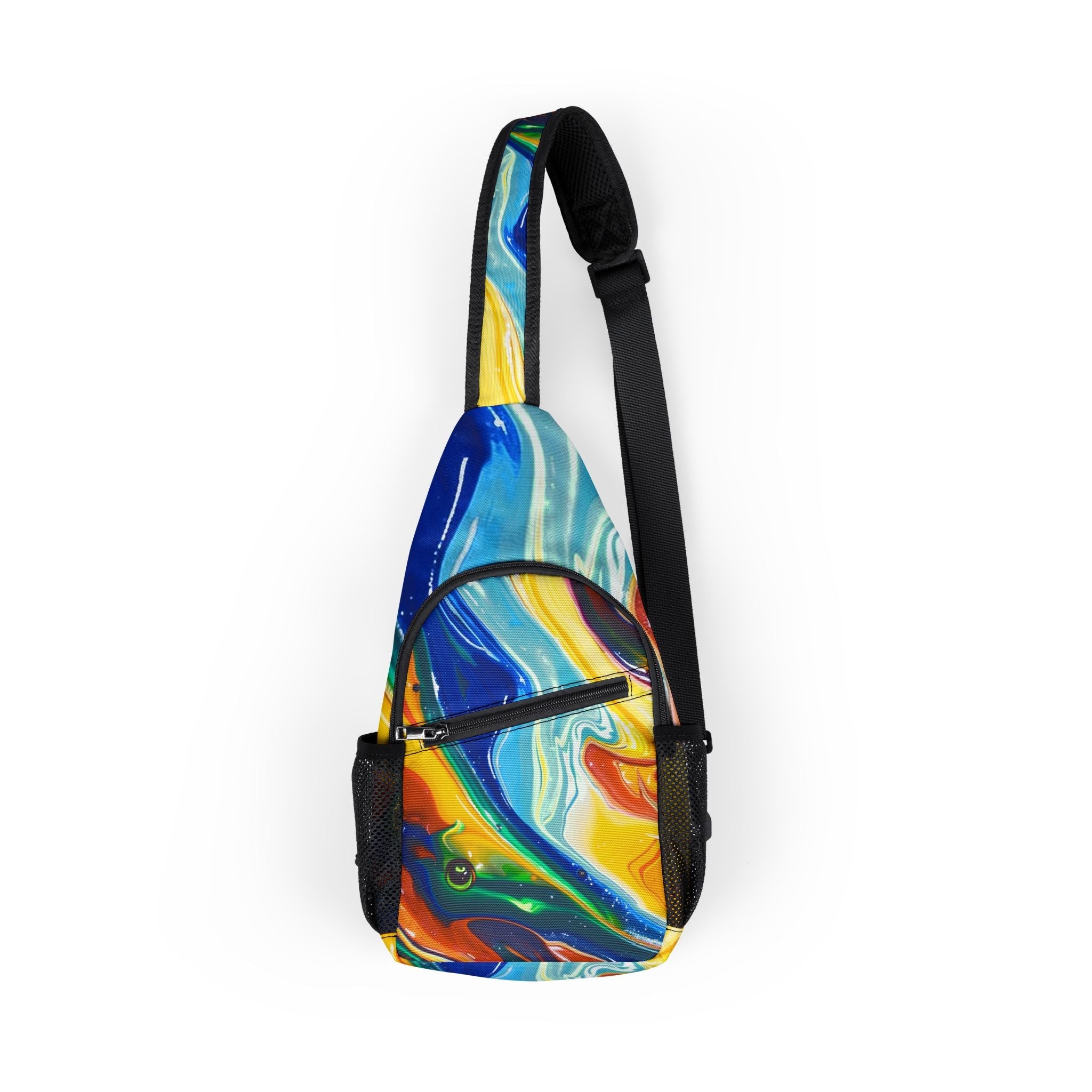 Printify Abstract Paint Splatter Chest Bag 2025
